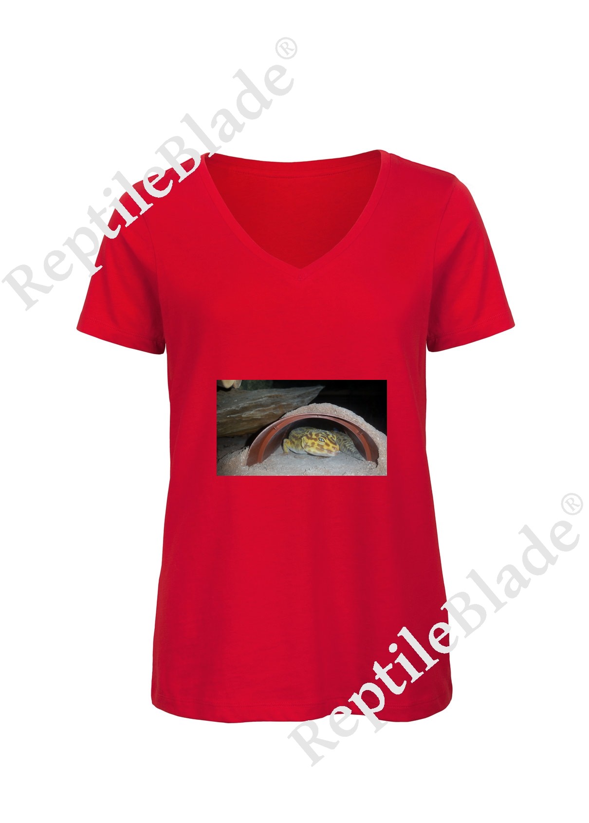 T-shirt femme col v "Lilo tortues"