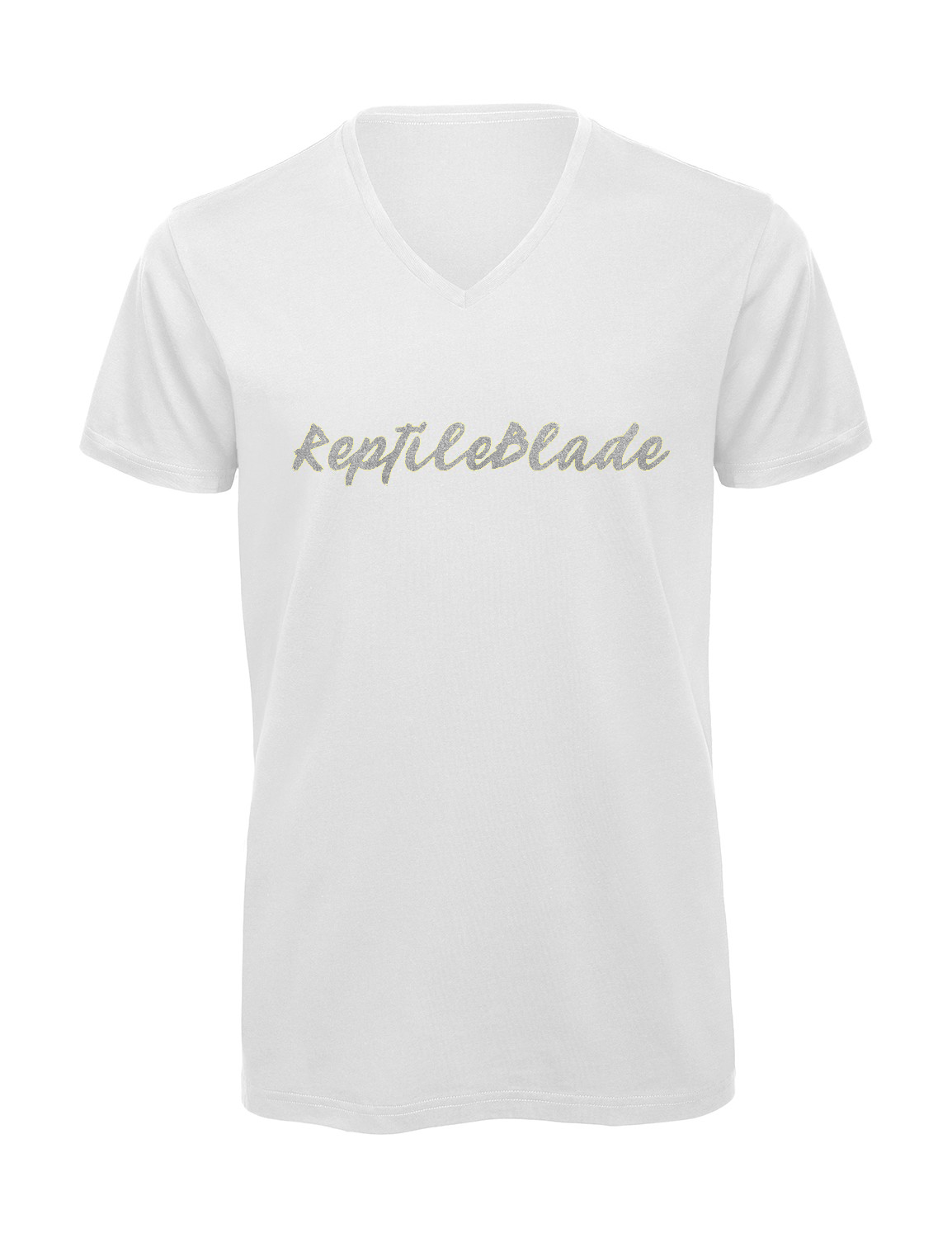 Miniature T-shirt homme col v "Reptileblade"