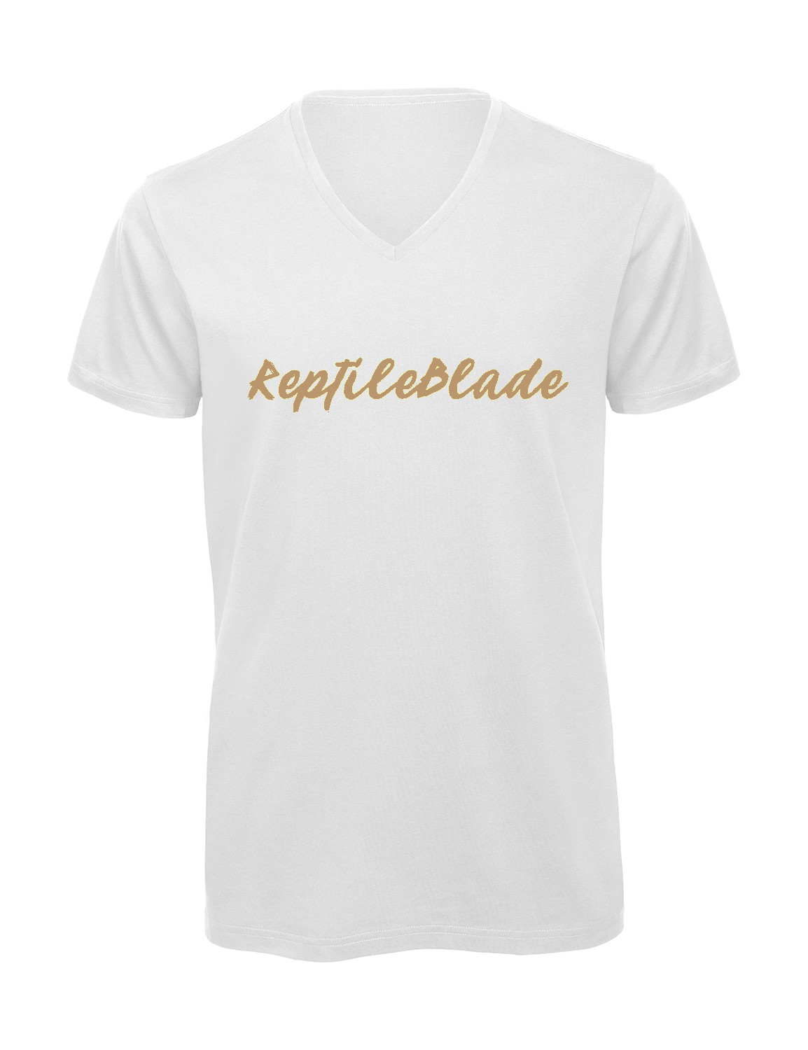 Miniature T-shirt homme col v "Reptileblade"
