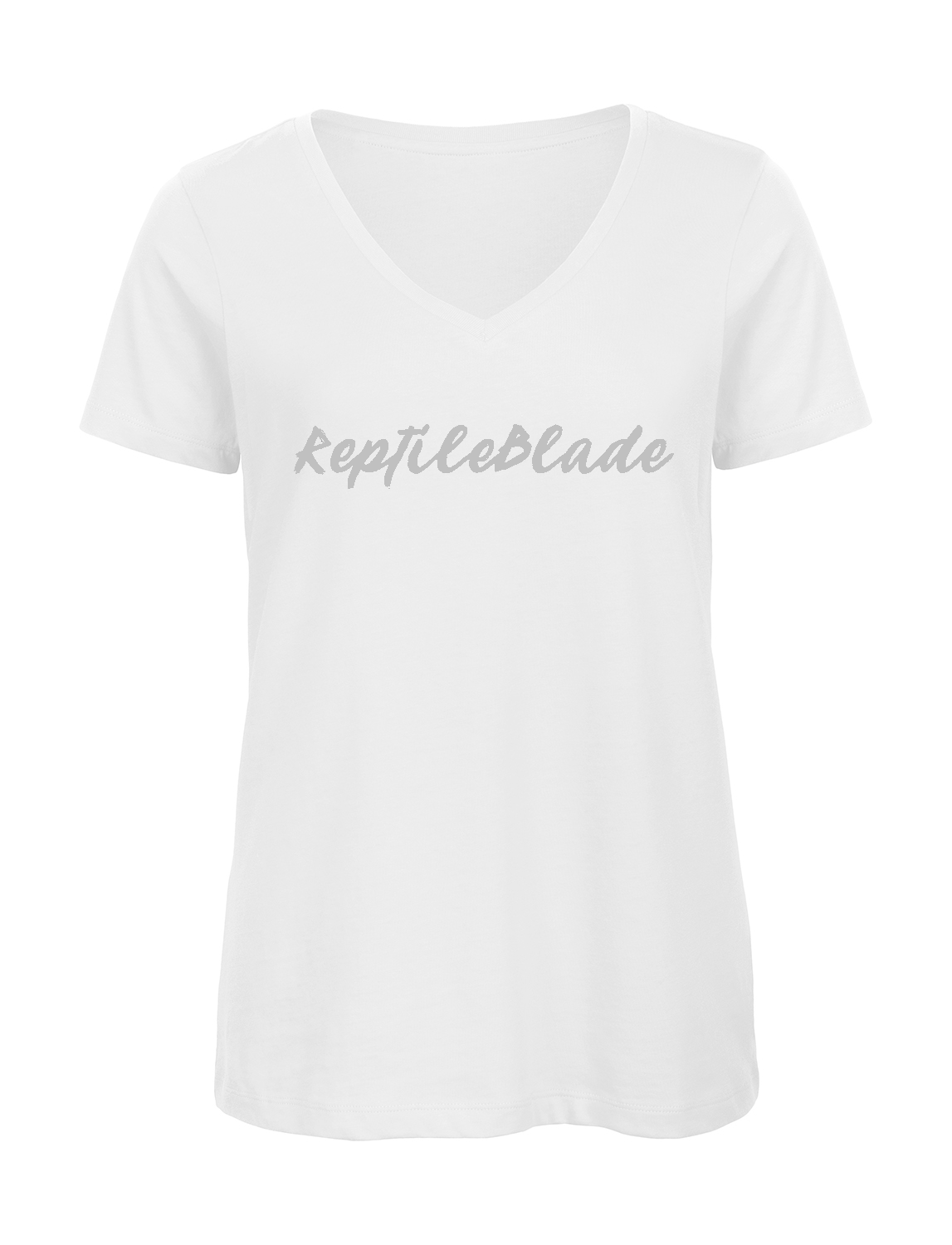 Miniature T-shirt femme col v "ReptileBlade"