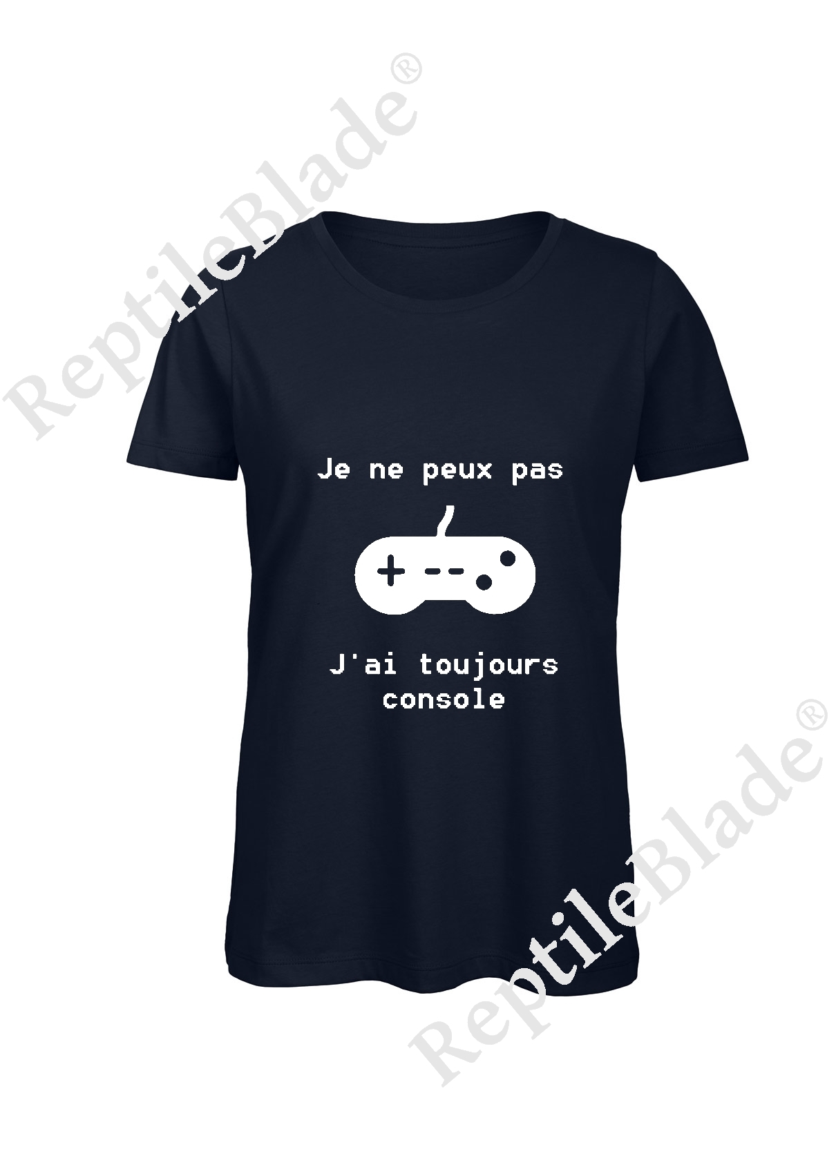 Miniature T-shirt femme "Je peux pas j'ai toujours console"