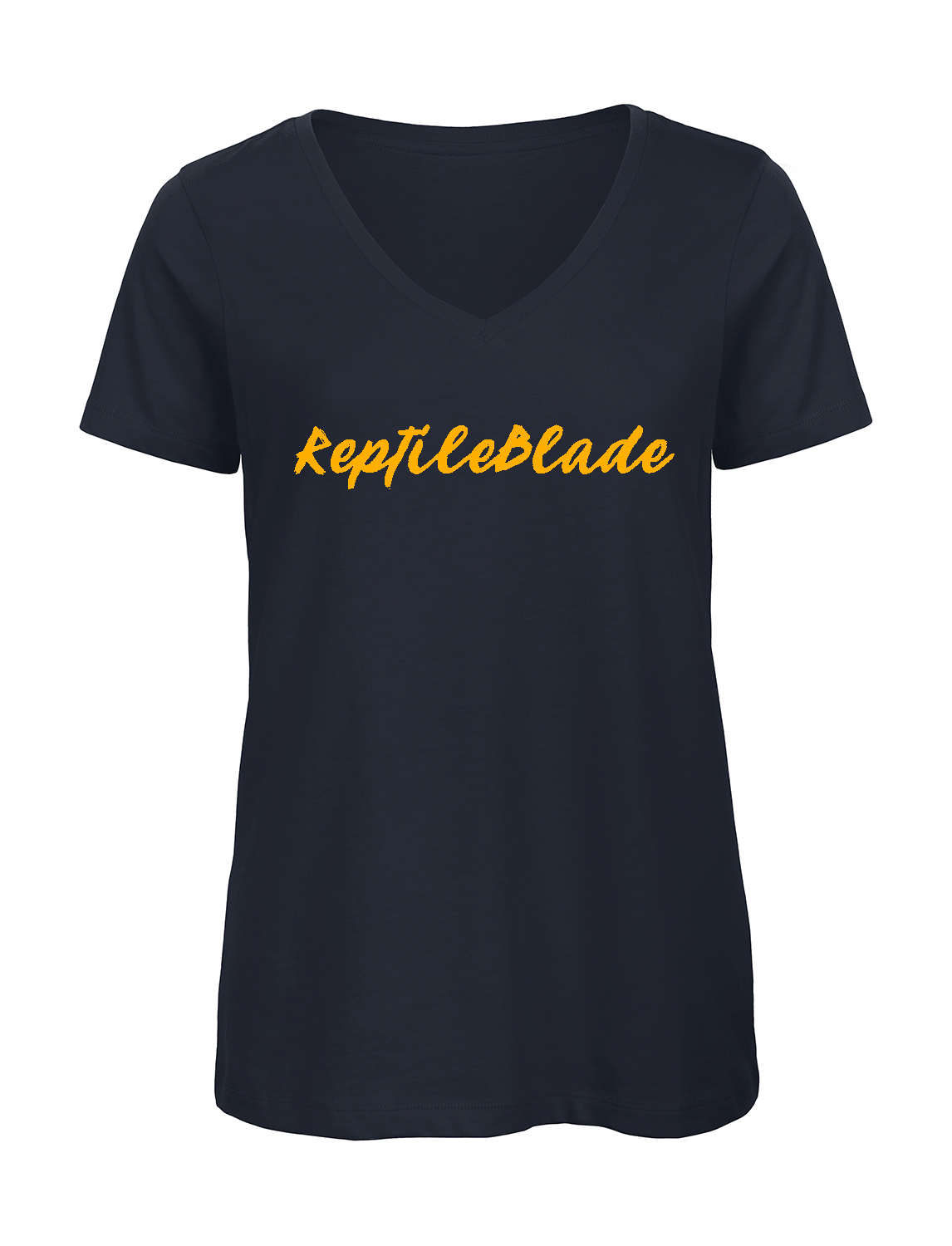 Miniature T-shirt femme col v "ReptileBlade"