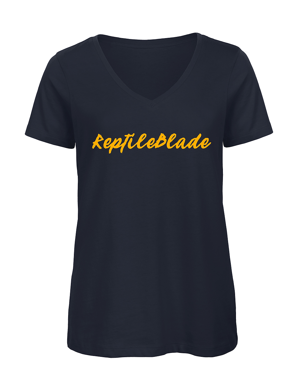 Miniatura: T-shirt femme col v "ReptileBlade"