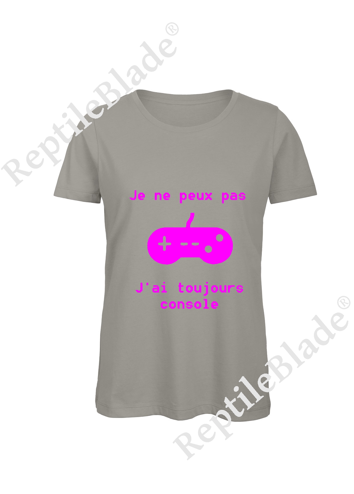 Miniature T-shirt femme "Je peux pas j'ai toujours console"