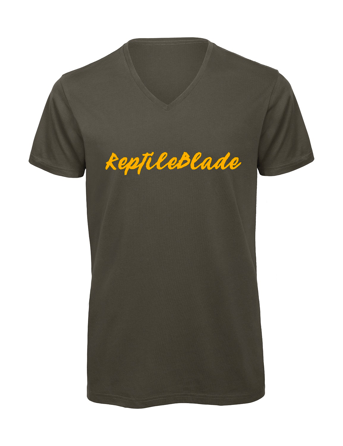 Miniature T-shirt homme col v "Reptileblade"