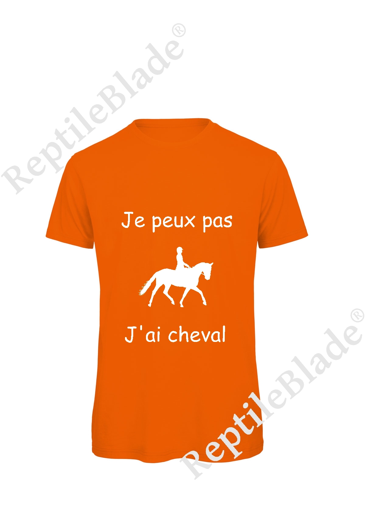 Miniature T-shirt homme "Je peux pas j'ai cheval"