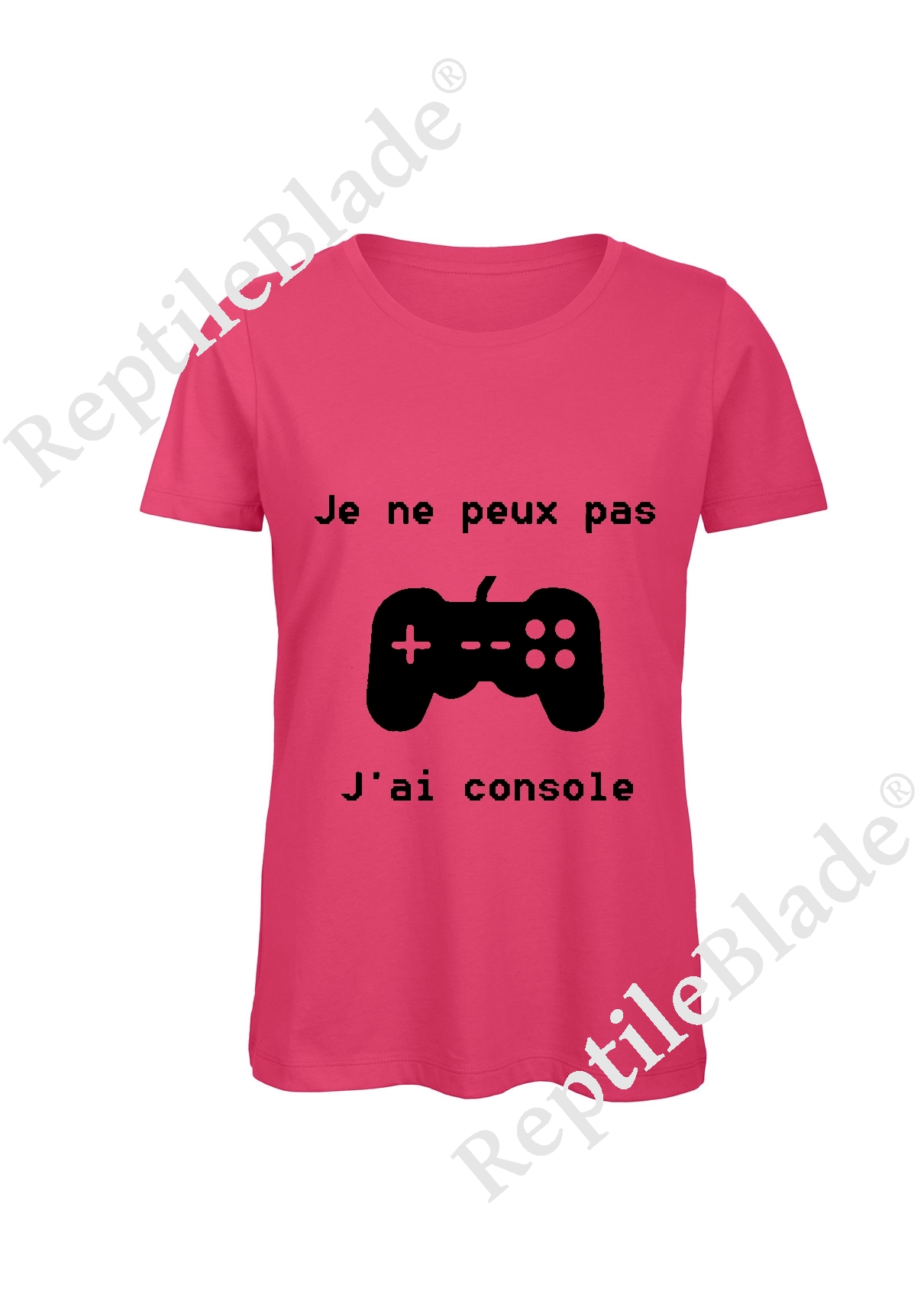 Miniature T-shirt femme "Je peux pas j'ai console"