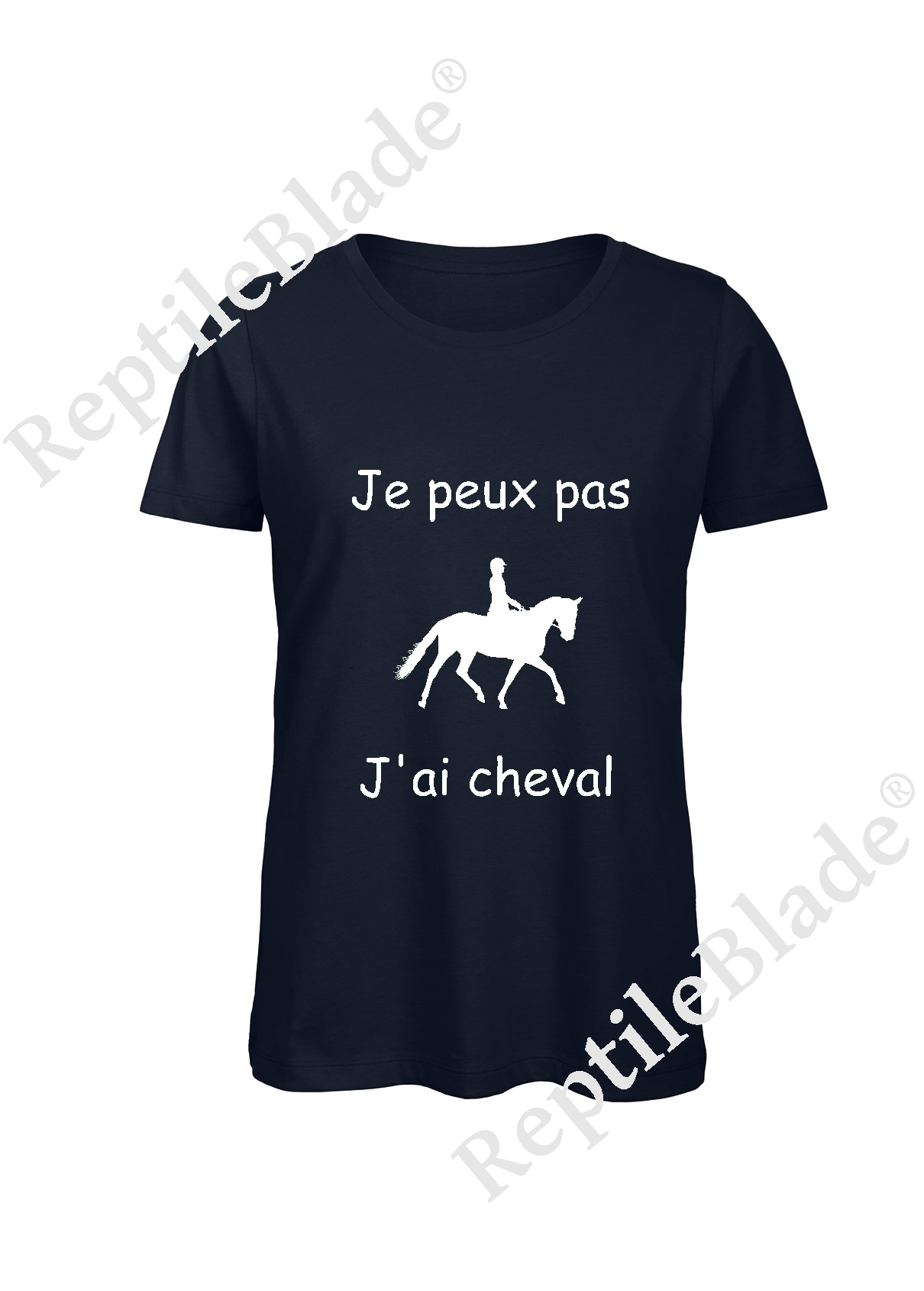 Miniature T-shirt femme "Je peux pas j'ai cheval"