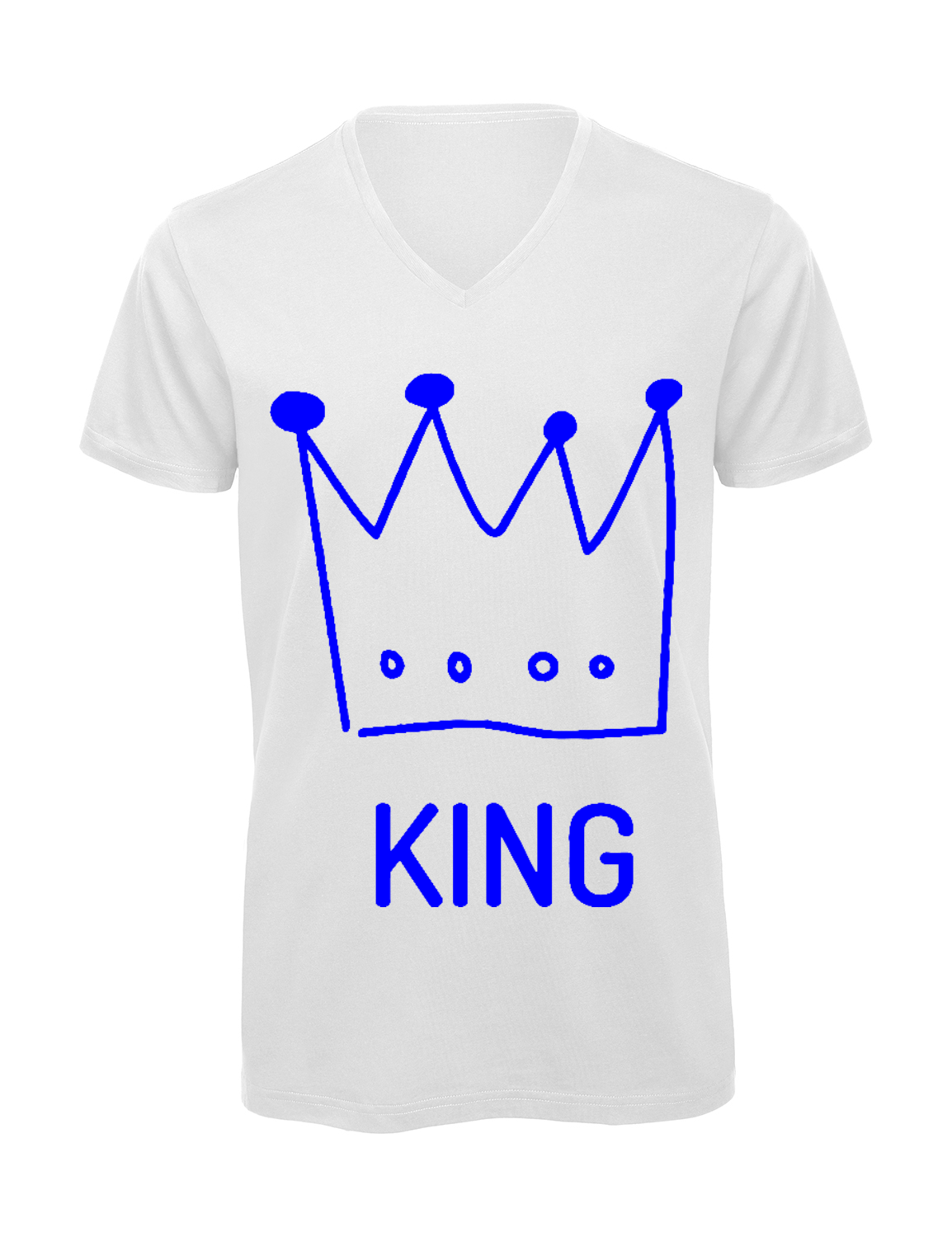 T-shirt homme col v "king"