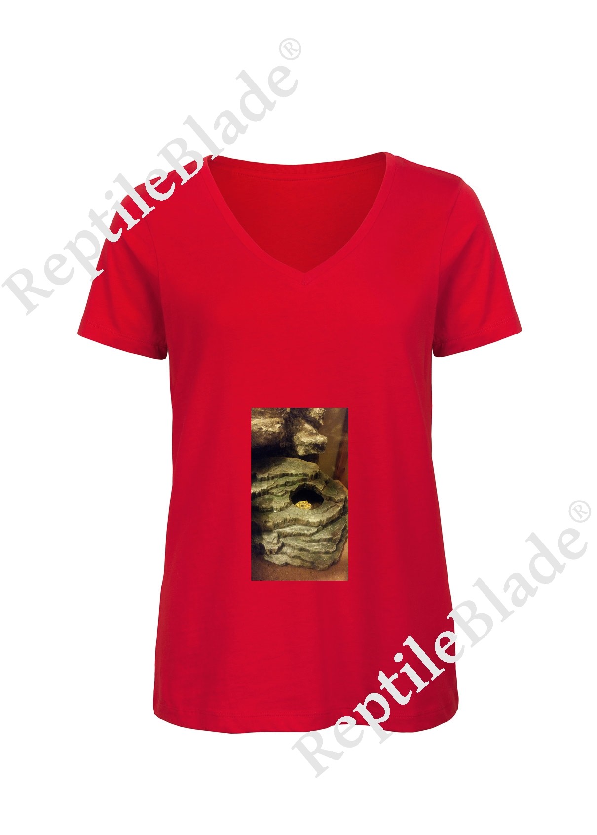 Miniature T-shirt femme col v "Lilo tortues"