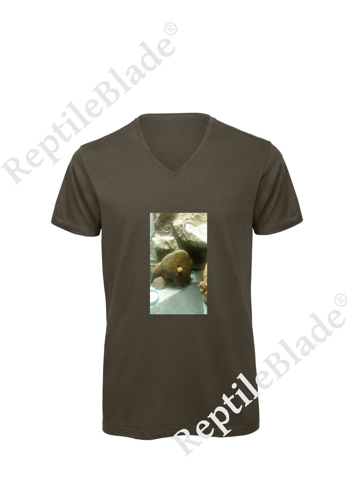 T-shirt homme col v "Lilo tortues"
