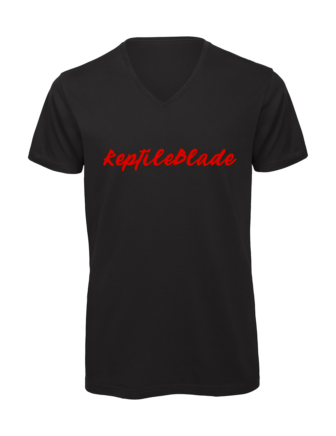Miniature T-shirt homme col v "Reptileblade"