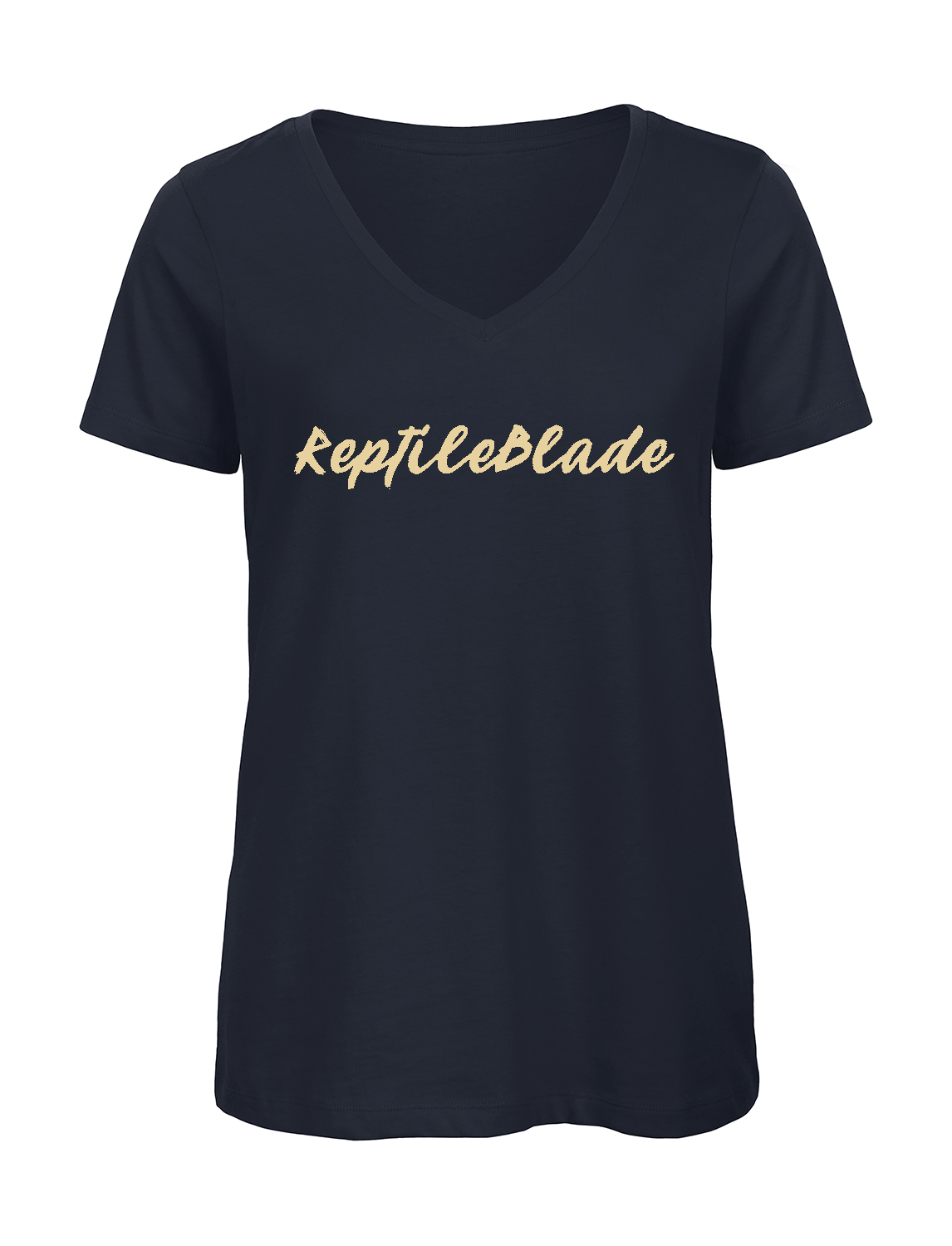 Miniature T-shirt femme col v "ReptileBlade"
