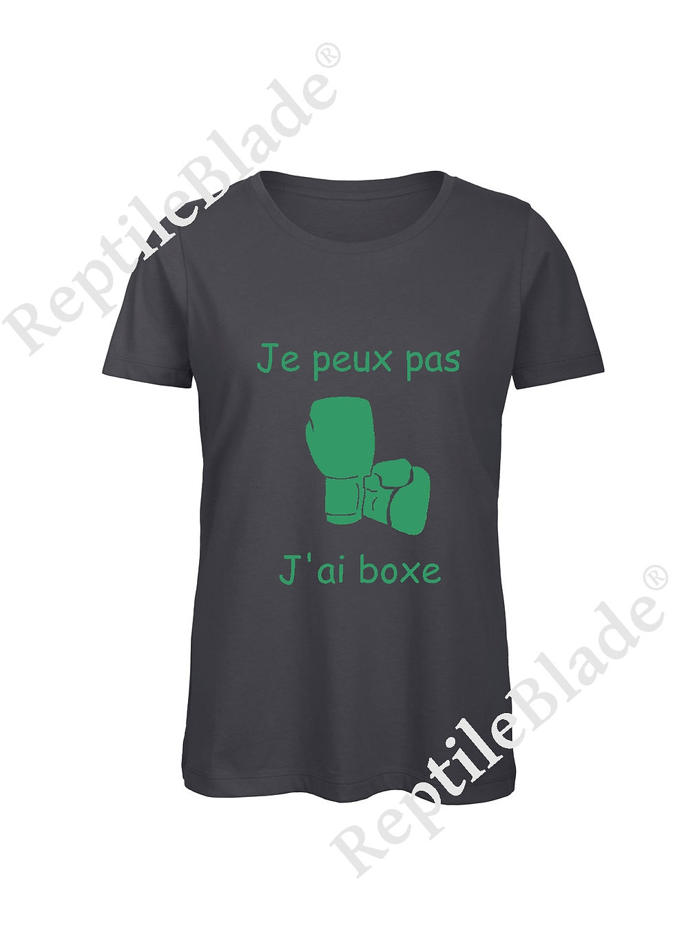 縮圖：T-shirt femme "Je peux pas j'ai boxe"