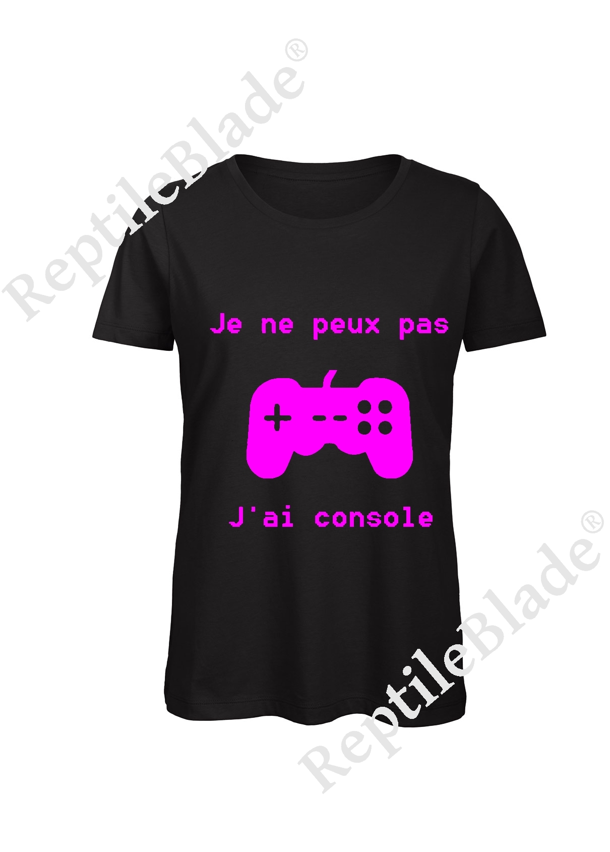 Miniature T-shirt femme "Je peux pas j'ai console"