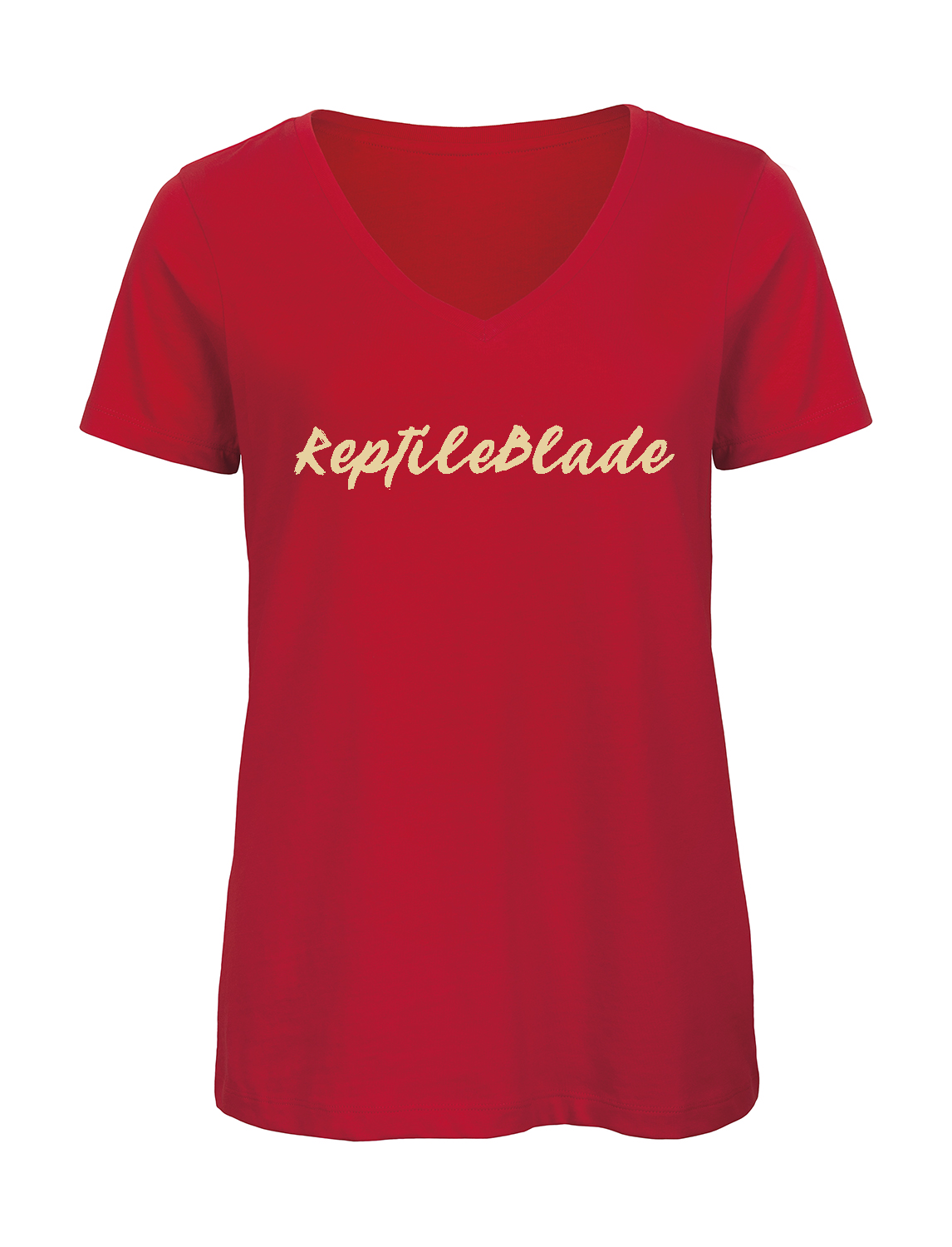 Miniature T-shirt femme col v "ReptileBlade"