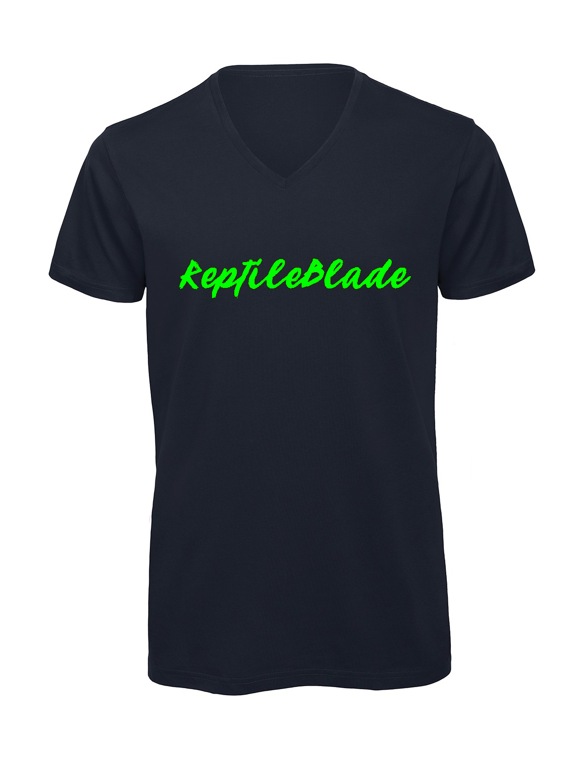 Miniature T-shirt homme col v "Reptileblade"