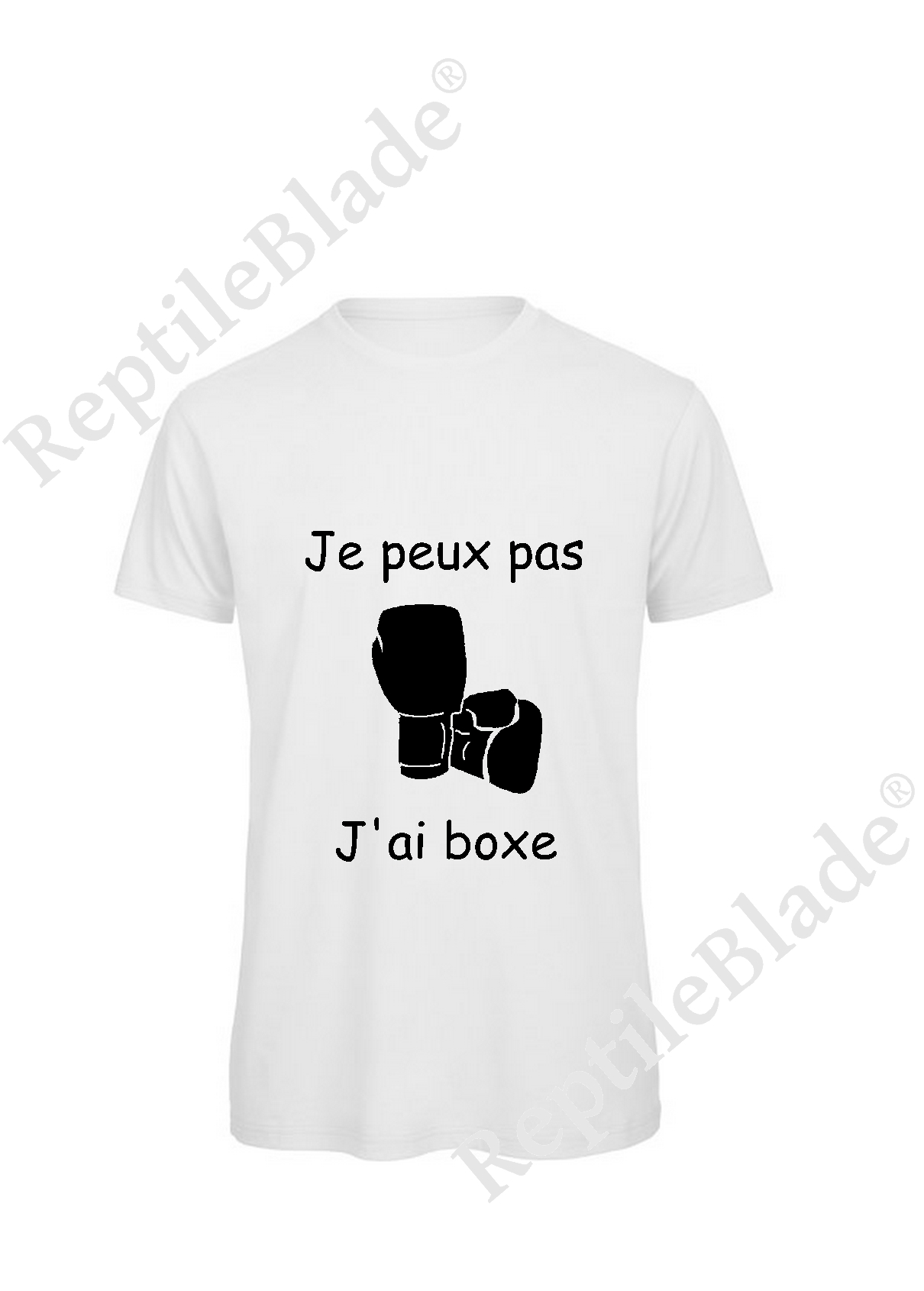 Miniature T-shirt homme "Je peux pas j'ai boxe"