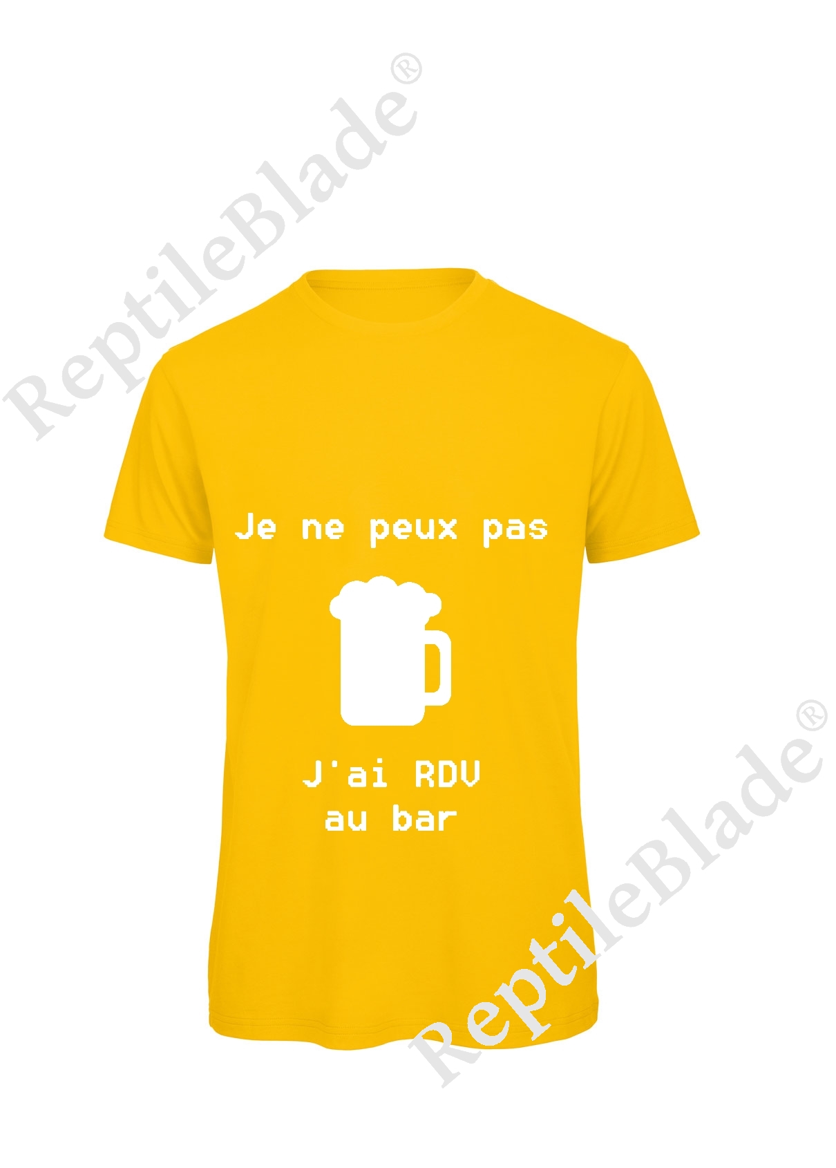 Miniature T-shirt homme "Je peux pas j'ai rdv au bar"