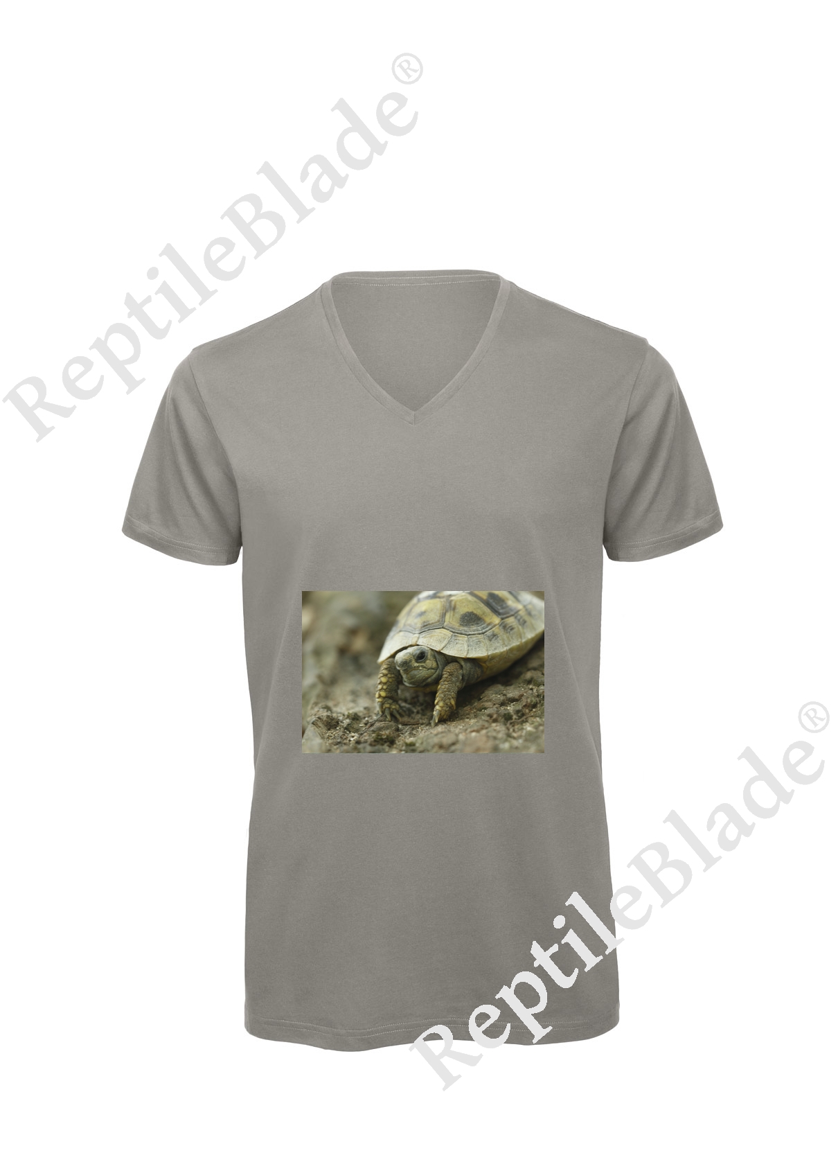 T-shirt homme col v "Lilo tortues"