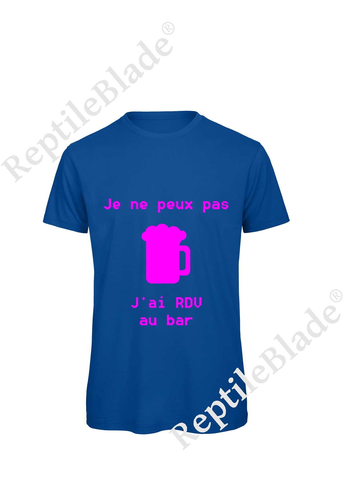 Miniature T-shirt homme "Je peux pas j'ai rdv au bar"