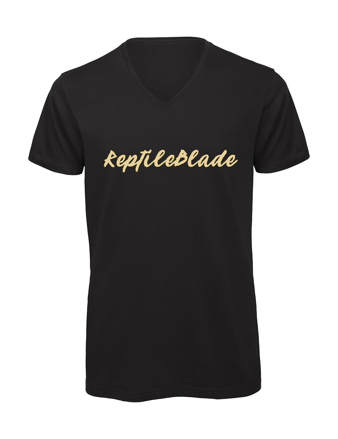 Miniature T-shirt homme col v "Reptileblade"