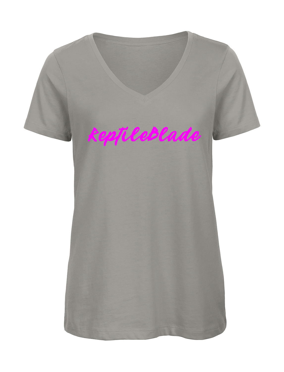 Miniature T-shirt femme col v "ReptileBlade"