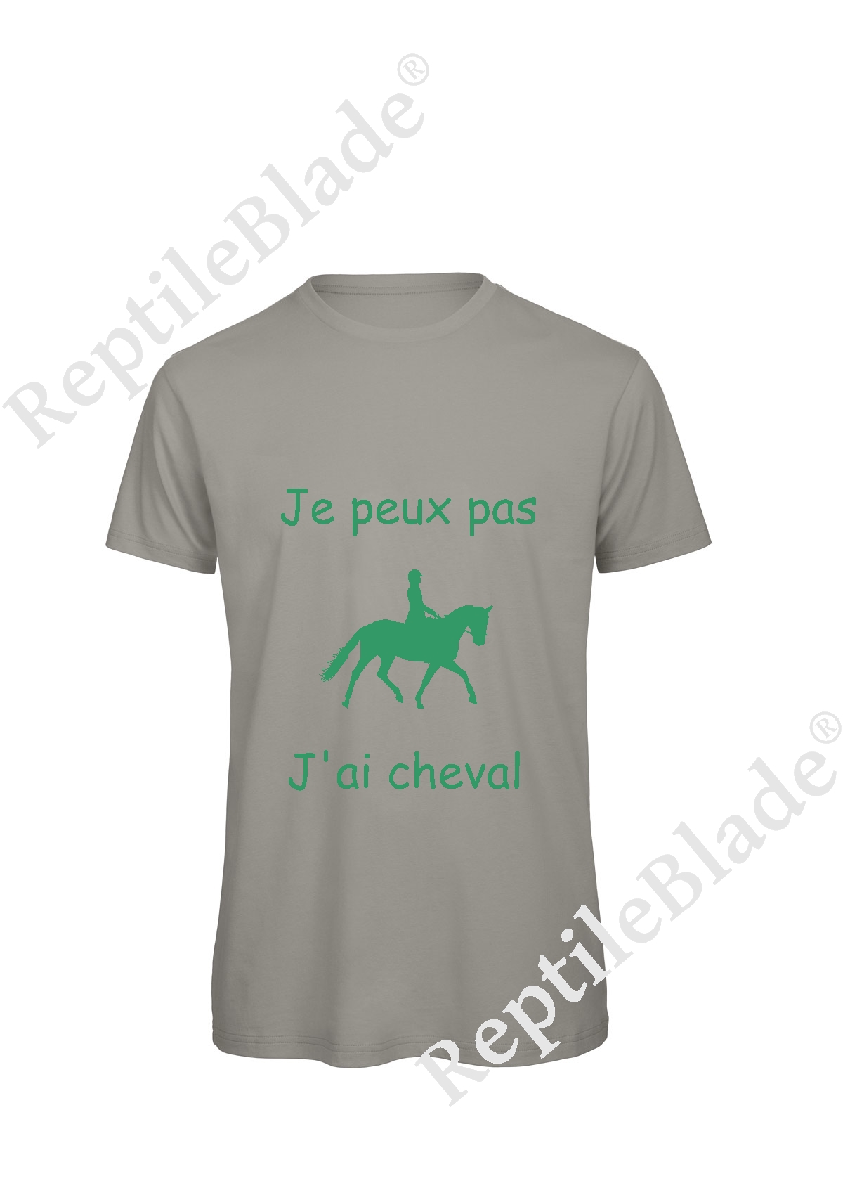 Miniature T-shirt homme "Je peux pas j'ai cheval"