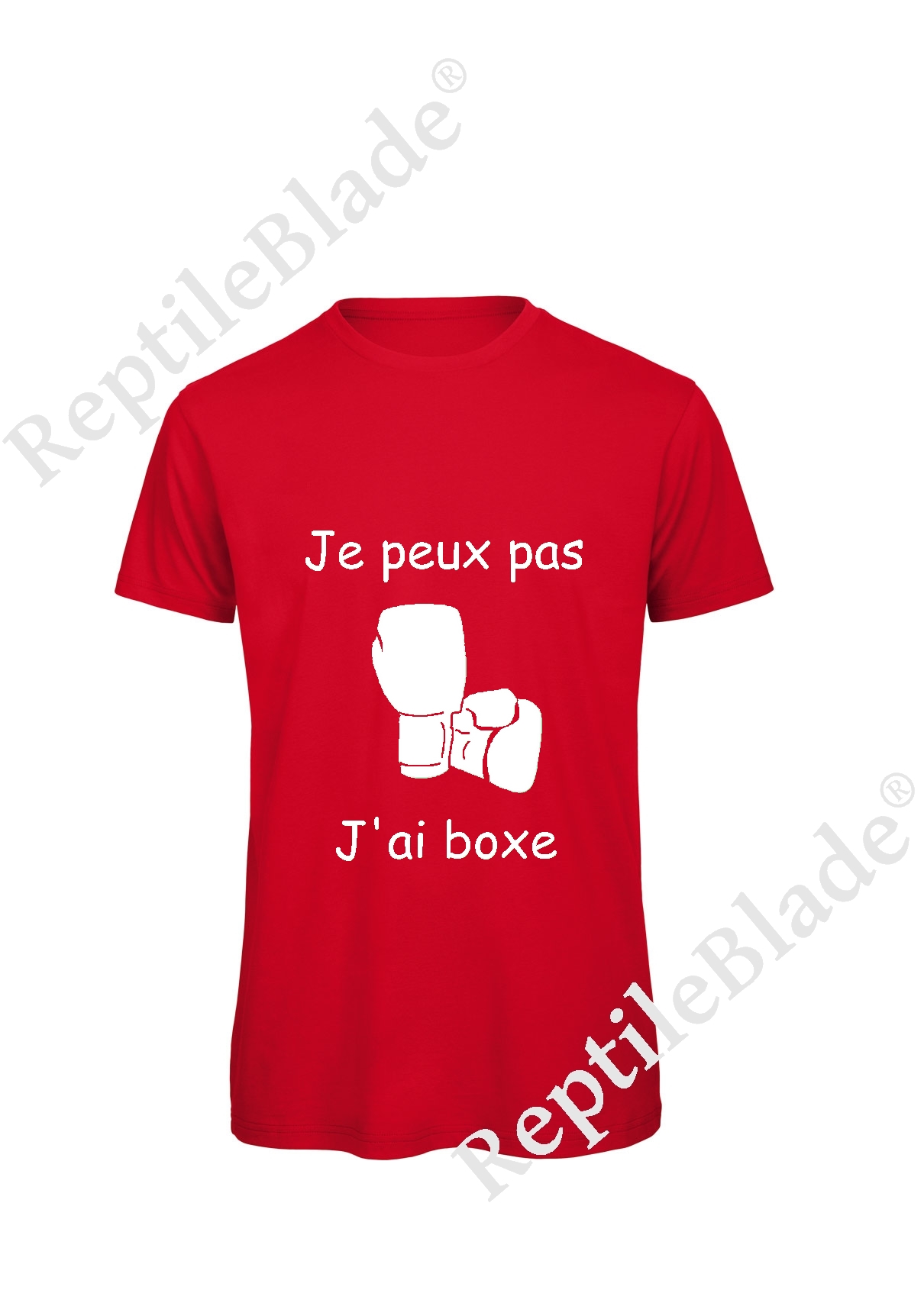 T-shirt homme "Je peux pas j'ai boxe"