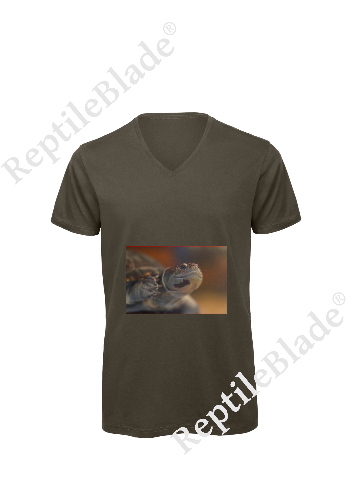 T-shirt homme col v "Lilo Tortues"