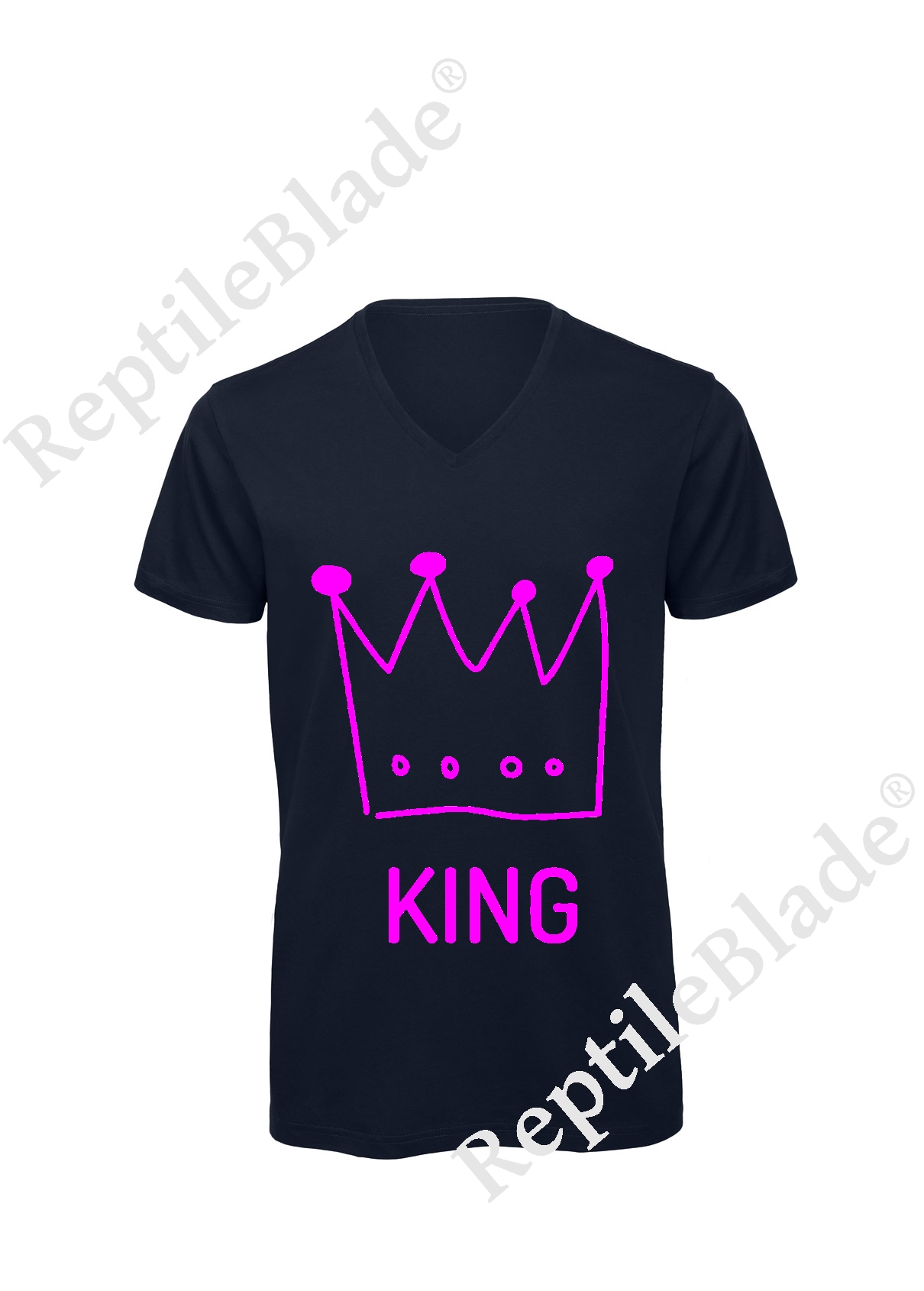 Miniature T-shirt homme col v "king"