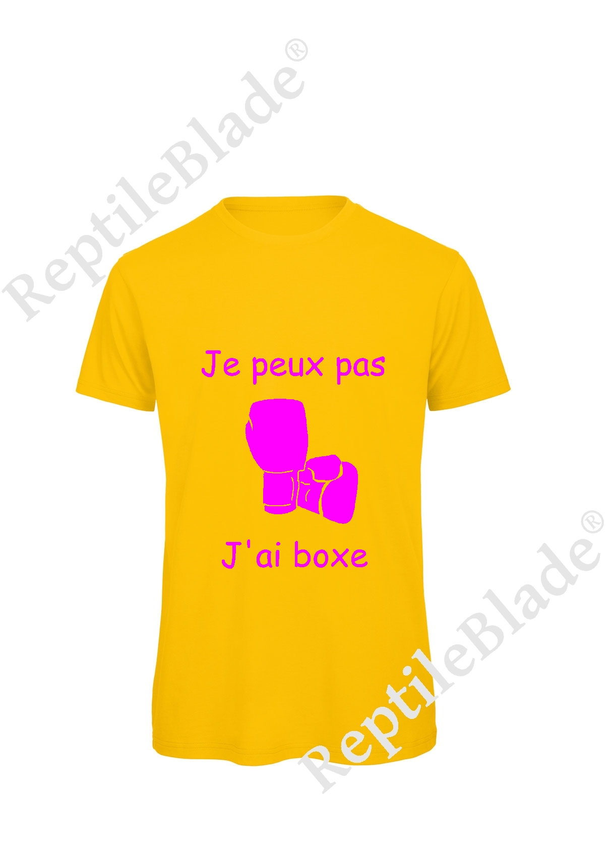 Miniature T-shirt homme "Je peux pas j'ai boxe"