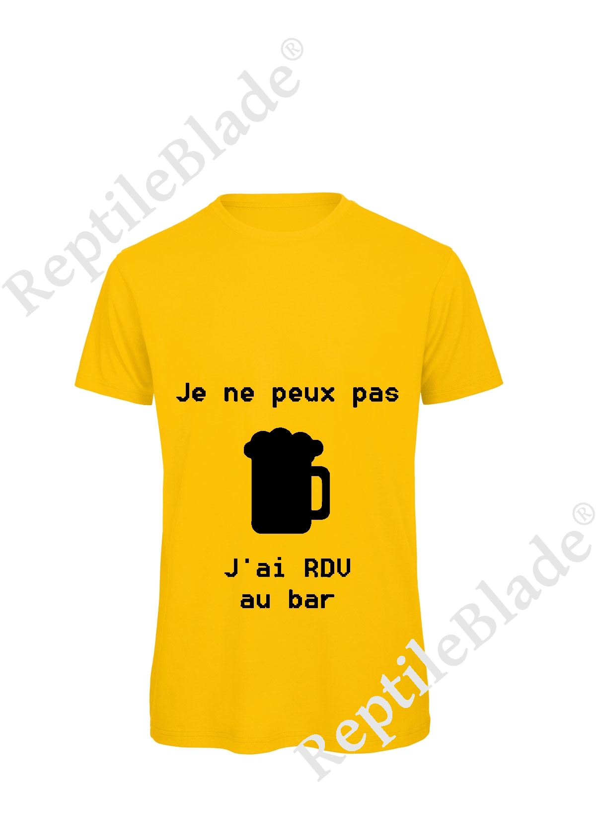 Miniature T-shirt homme "Je peux pas j'ai rdv au bar"