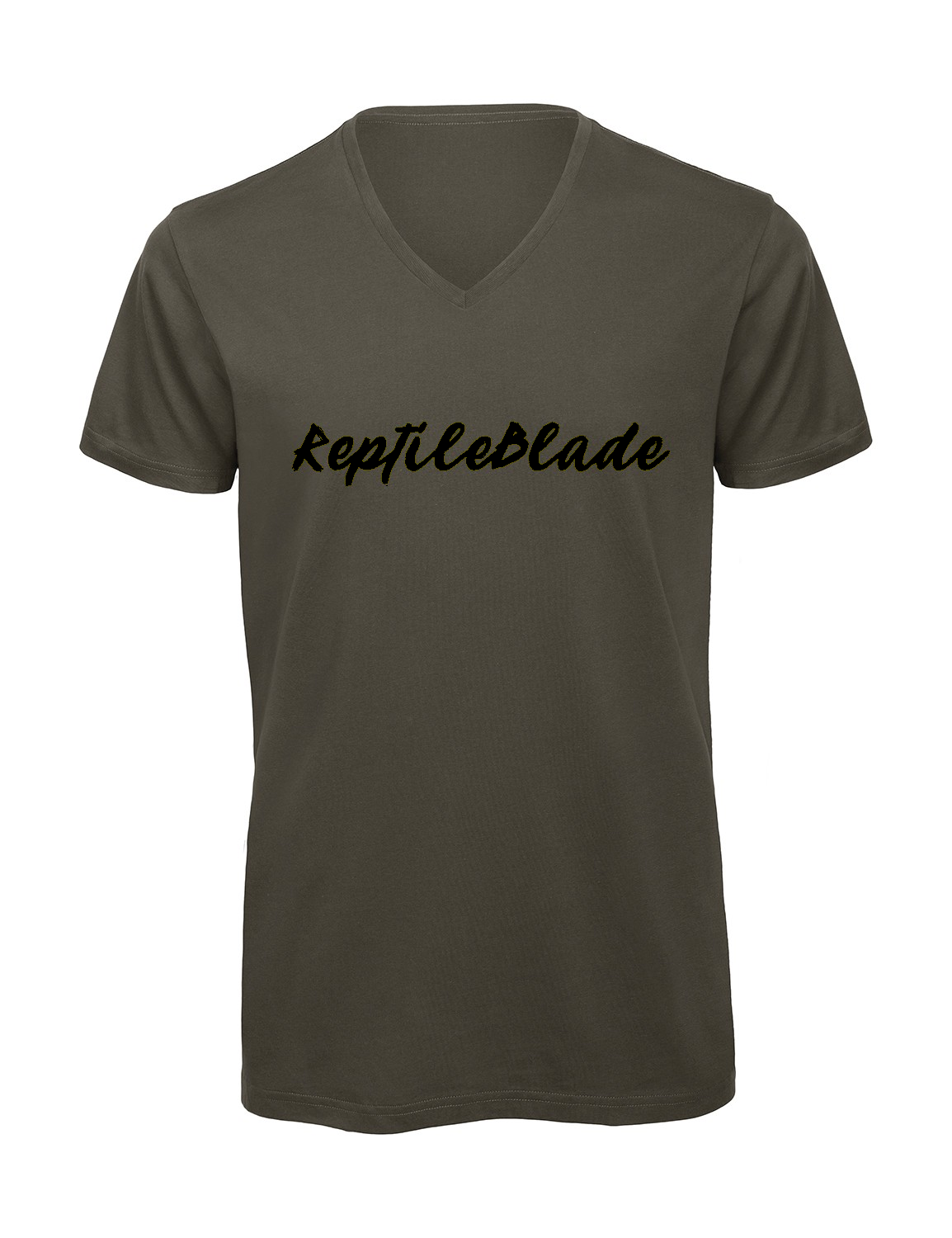 Miniature T-shirt homme col v "Reptileblade"
