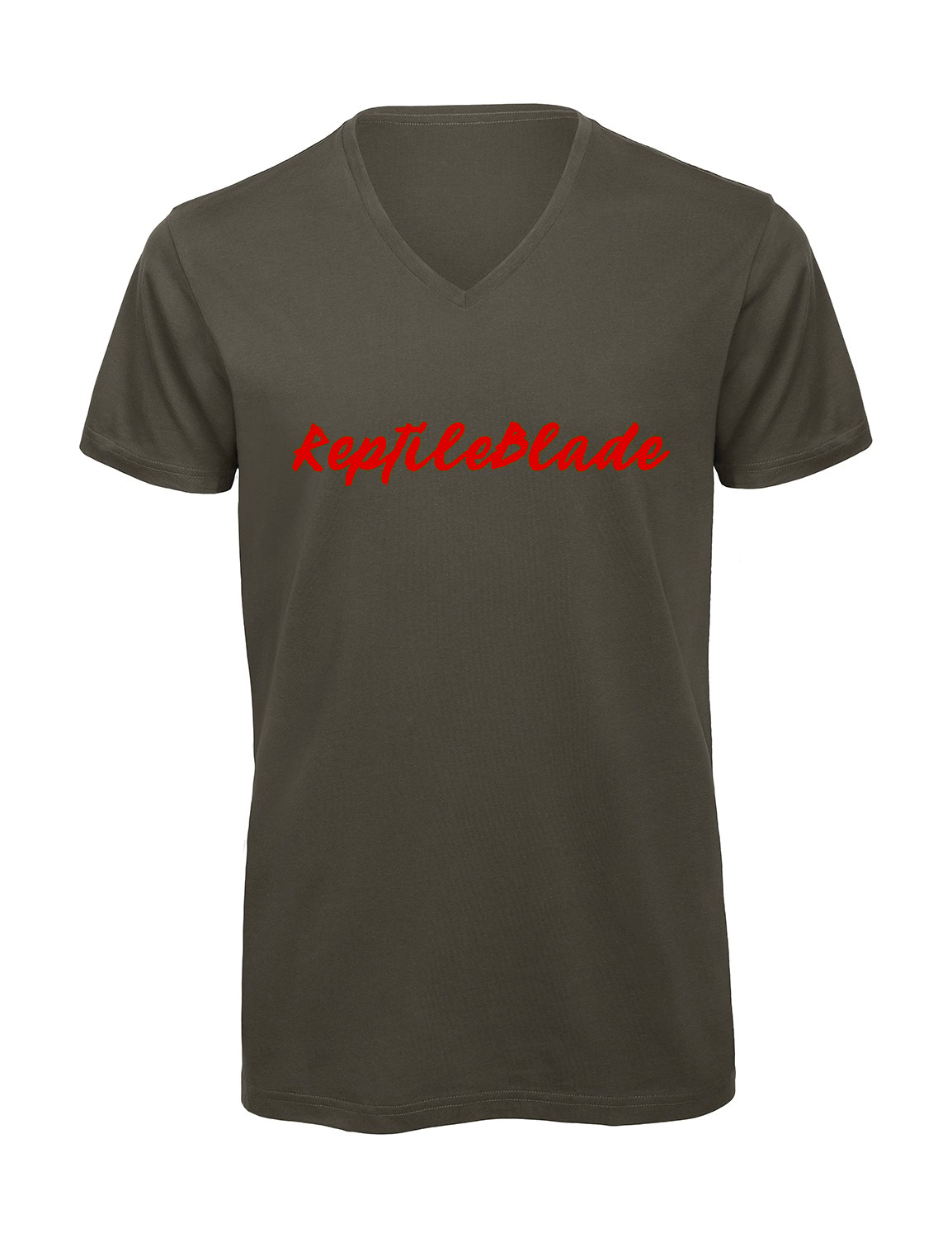 Miniature T-shirt homme col v "Reptileblade"