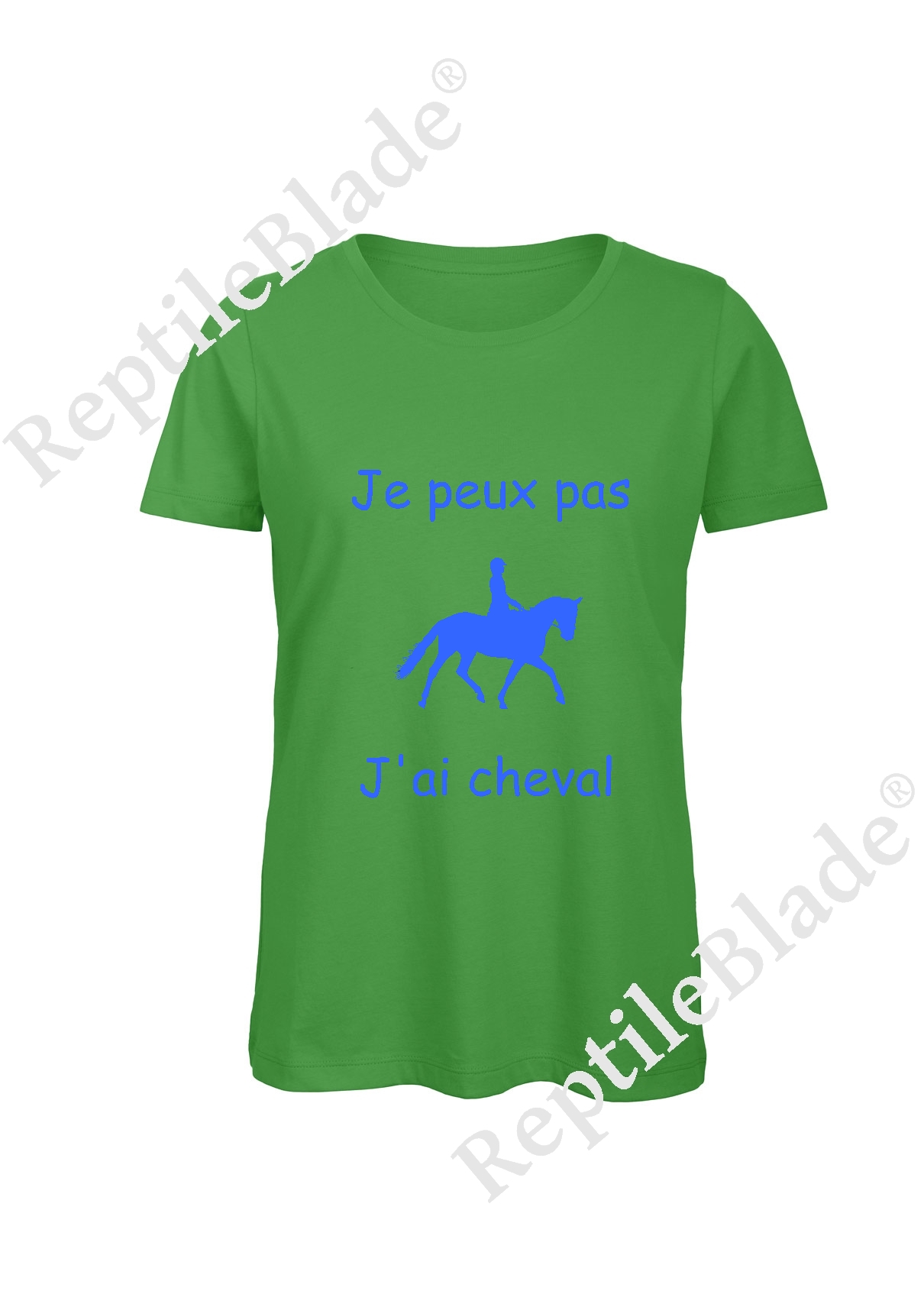 Miniature T-shirt femme "Je peux pas j'ai cheval"