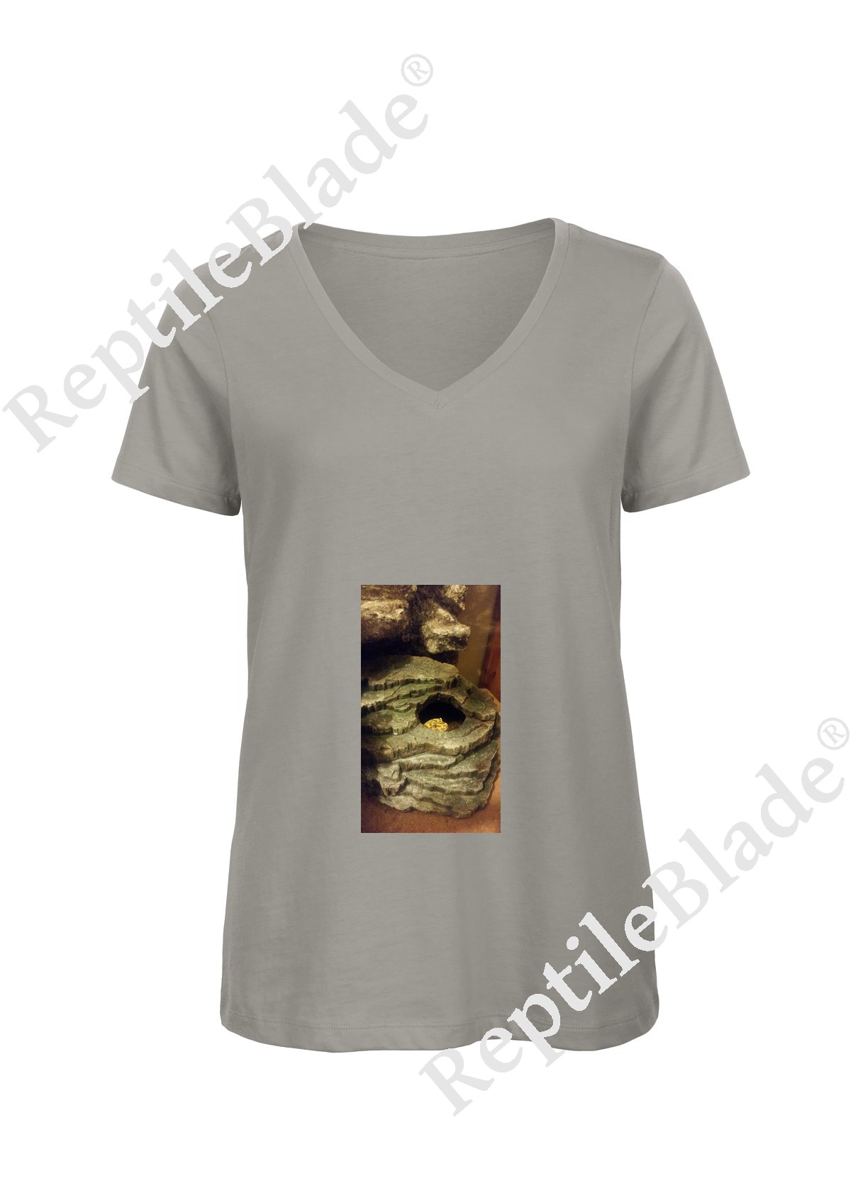 T-shirt femme col v "Lilo tortues"
