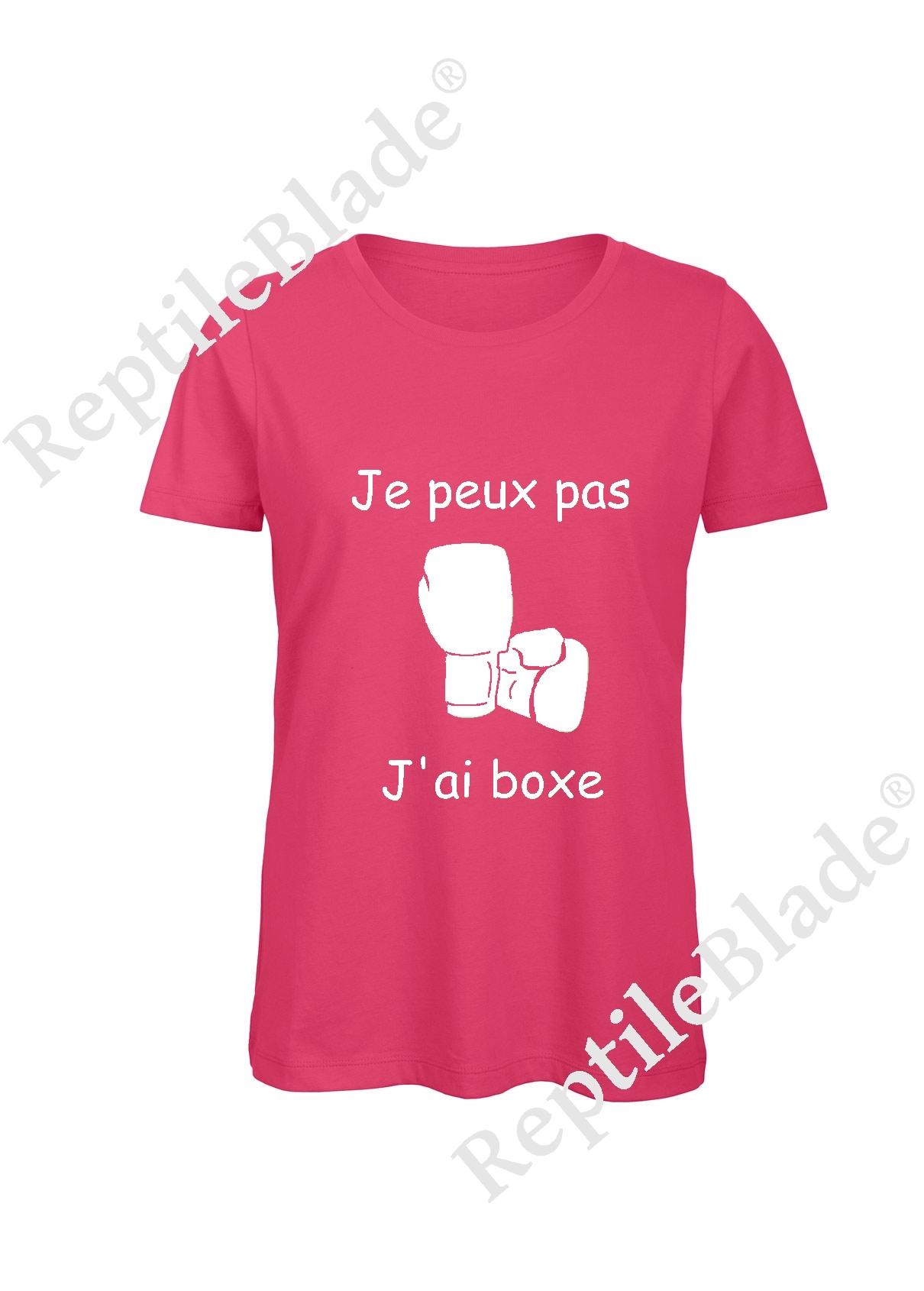 Miniature T-shirt femme "Je peux pas j'ai boxe"