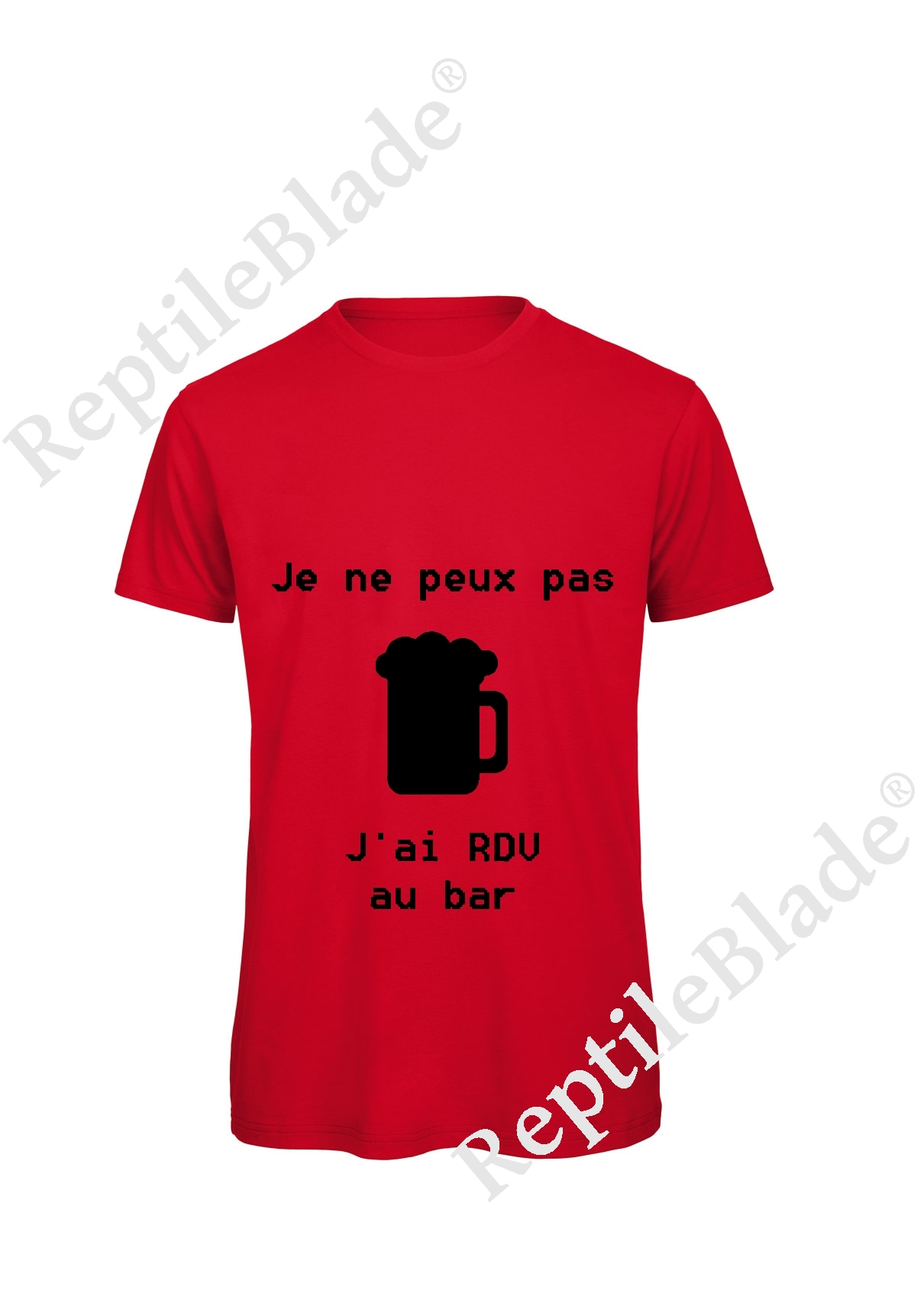 Miniature T-shirt homme "Je peux pas j'ai rdv au bar"