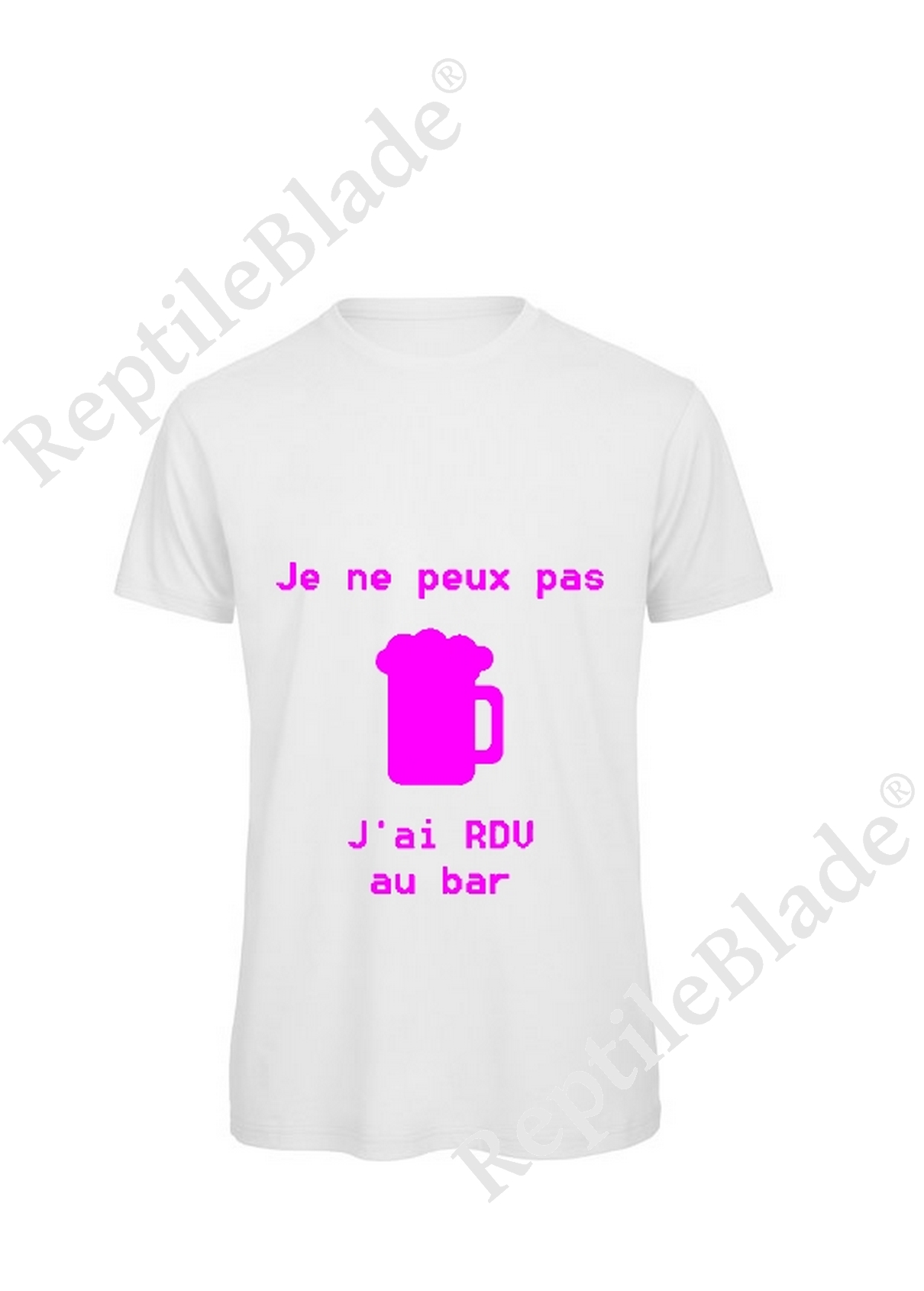Miniature T-shirt homme "Je peux pas j'ai rdv au bar"
