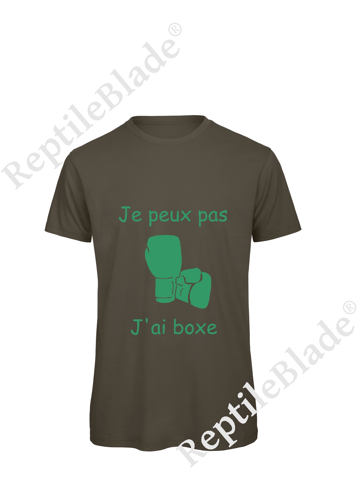 Miniature T-shirt homme "Je peux pas j'ai boxe"