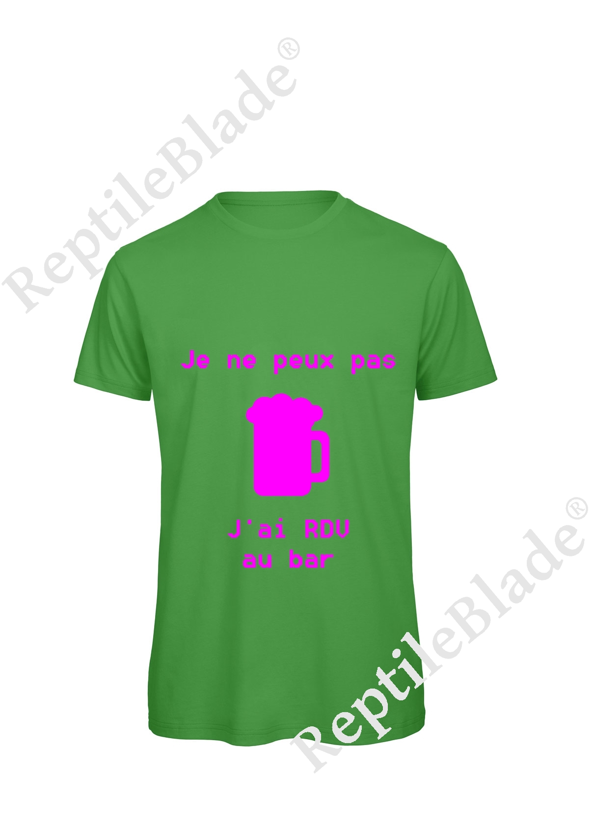 Miniature T-shirt homme "Je peux pas j'ai rdv au bar"