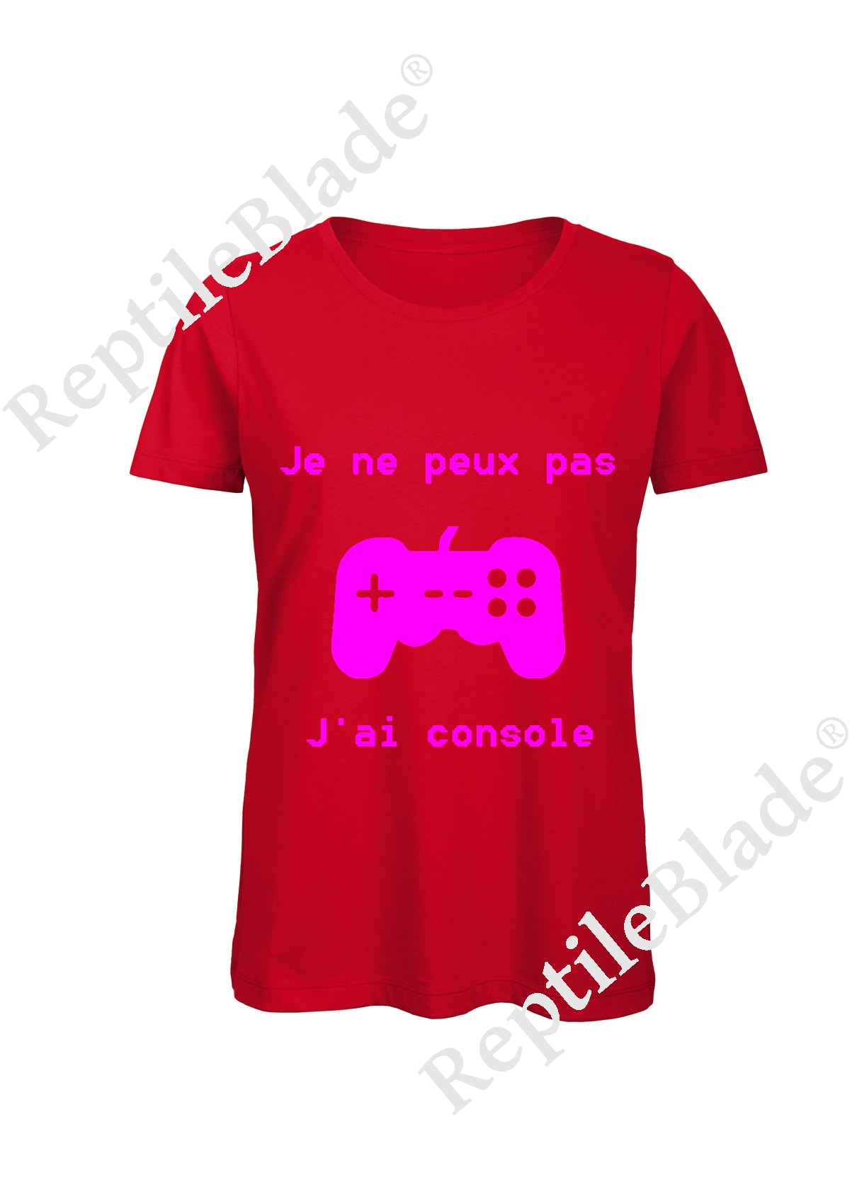 Miniature T-shirt femme "Je peux pas j'ai console"