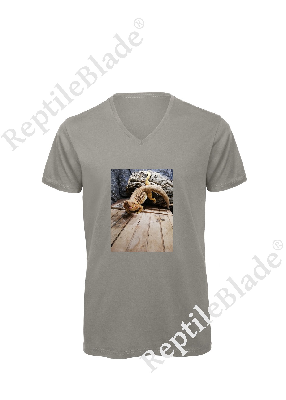 T-shirt homme col v "Lilo tortues"