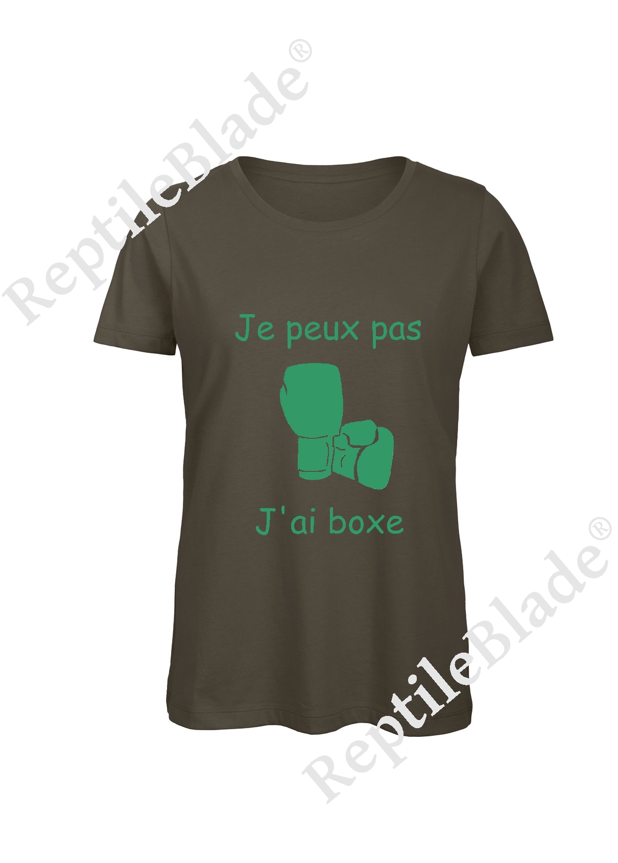 Miniature T-shirt femme "Je peux pas j'ai boxe"