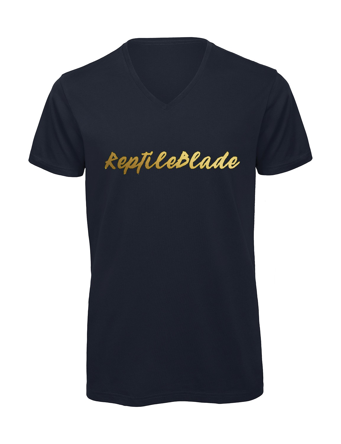 Miniature T-shirt homme col v "Reptileblade"