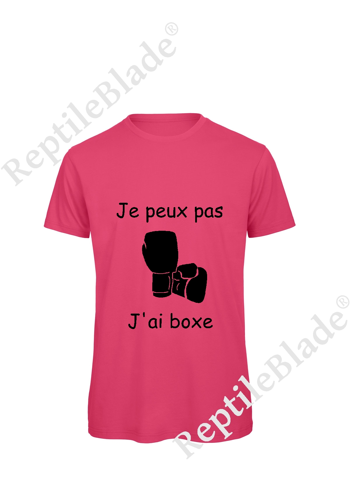 Miniature T-shirt homme "Je peux pas j'ai boxe"