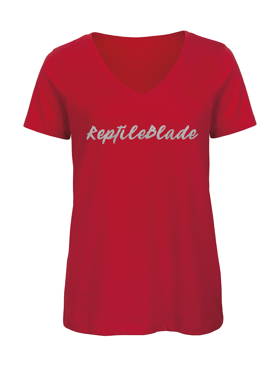 Miniature T-shirt femme col v "ReptileBlade"