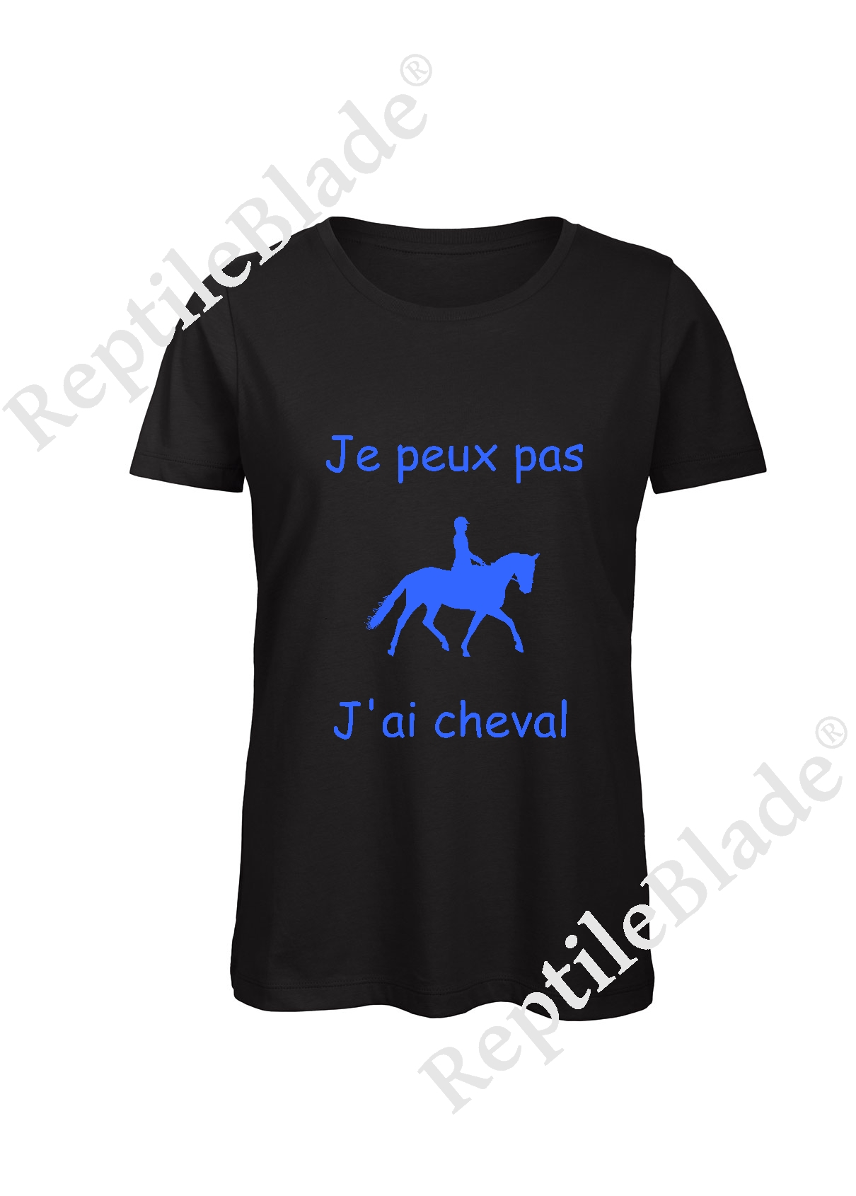 T-shirt femme "Je peux pas j'ai cheval"
