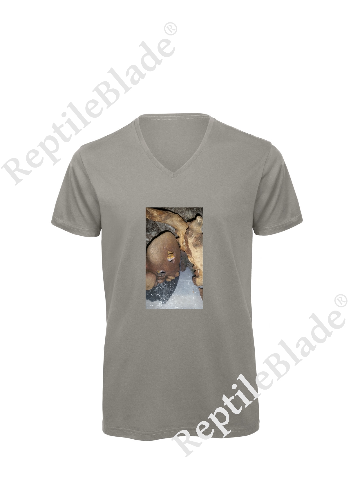 T-shirt homme col v "Lilo tortues"